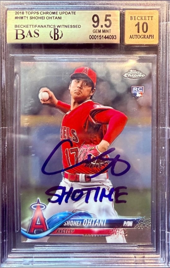 2018 Topps Chrome Update HMT1 Shohei Ohtani Auto
