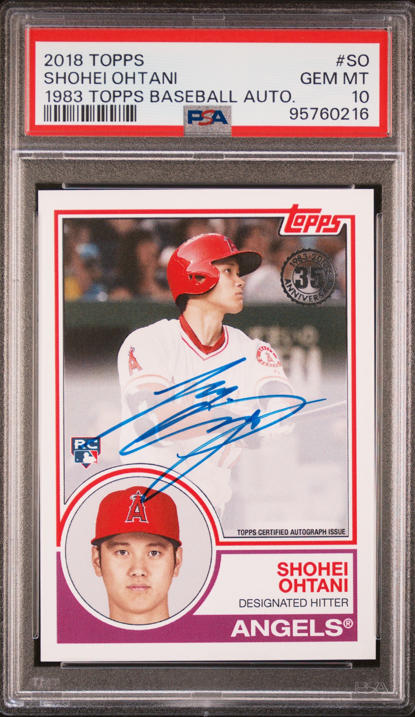 2018 Topps 1983 Topps Baseball Auto #SO Auto