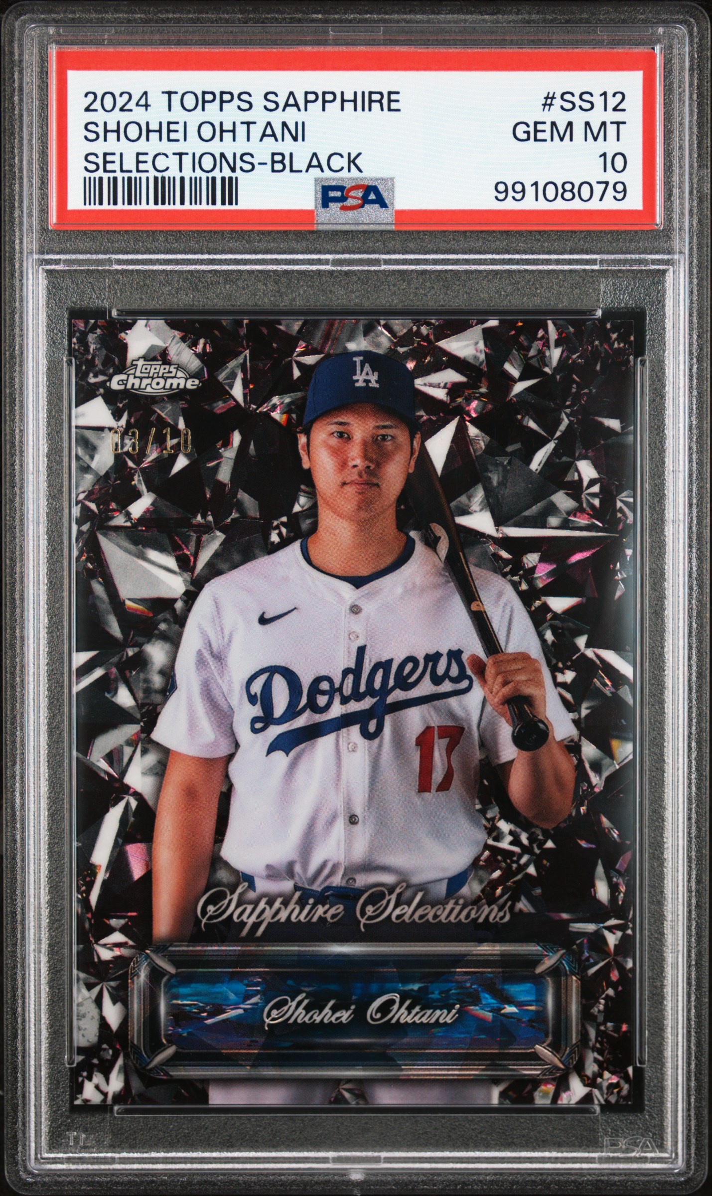 2024 Topps Sapphire SS12 Shohei Ohtani Selections-Black /10