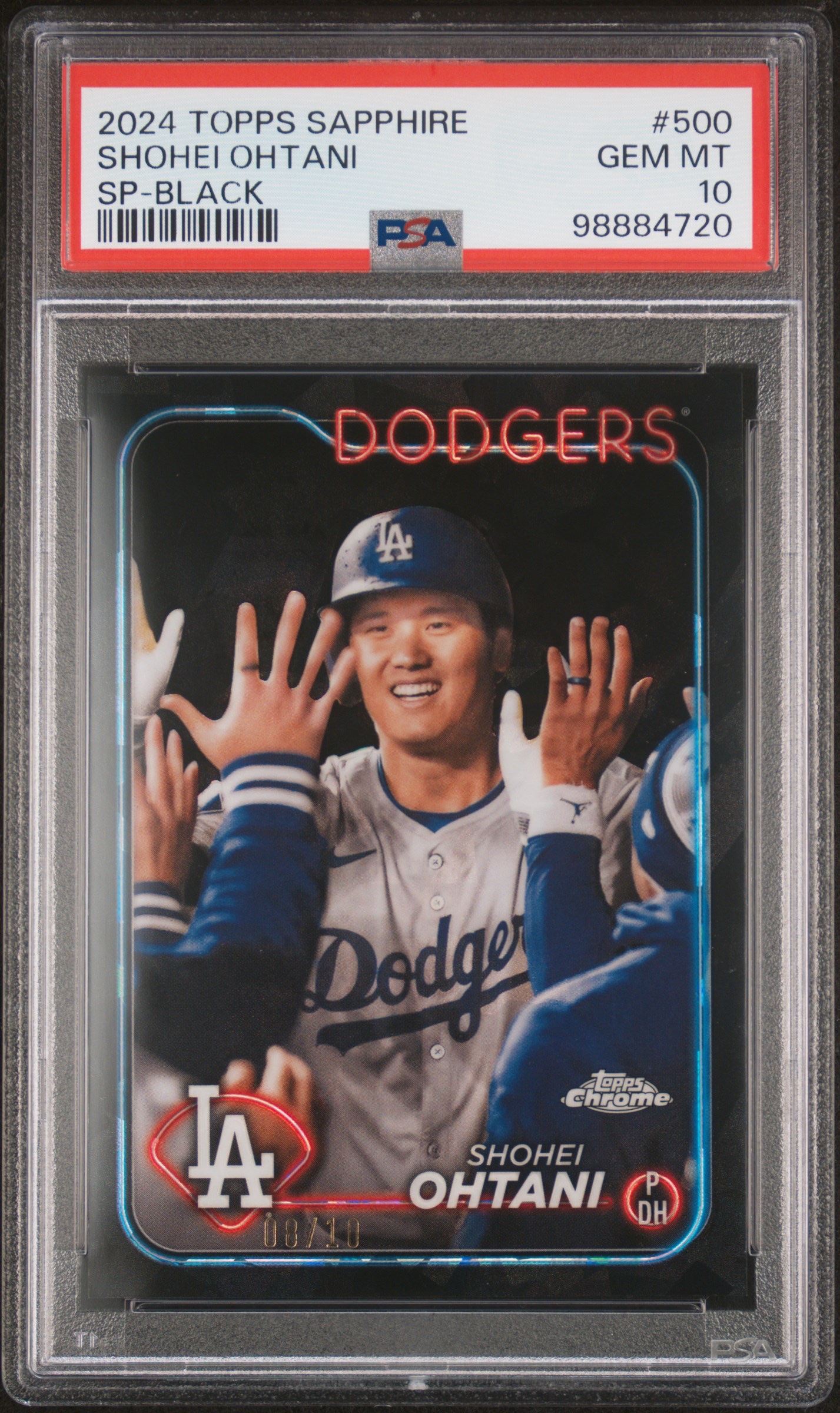 2024 Topps Sapphire #500 SP-Black /10