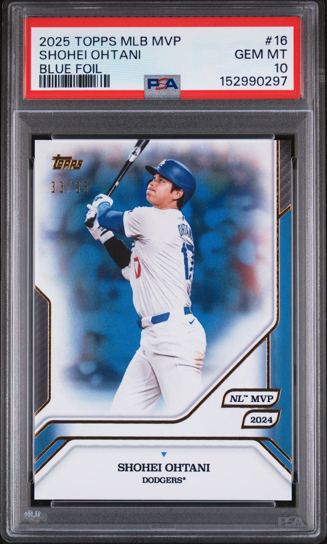 2025 Topps MLB MVP 16 /35 Blue Foil