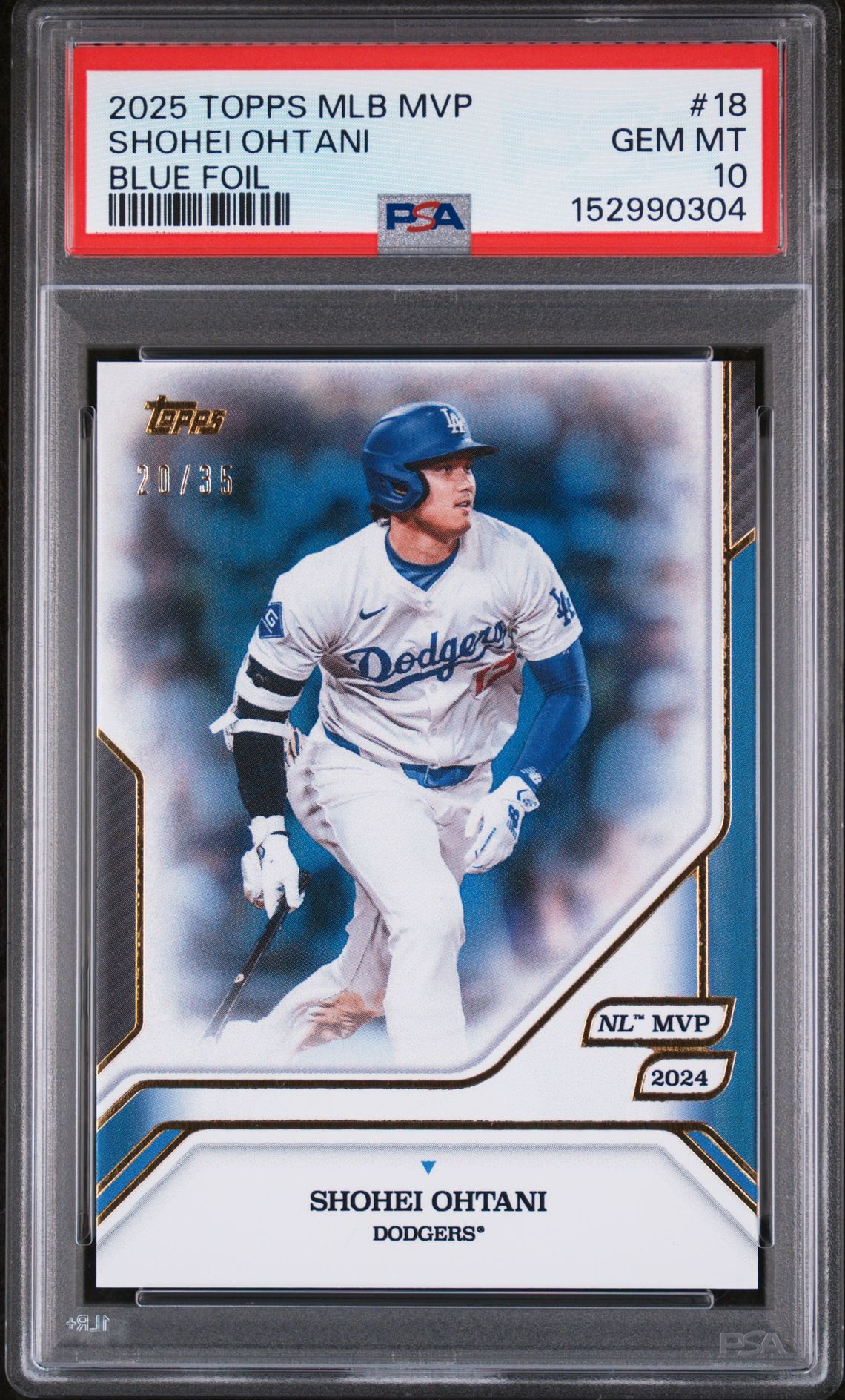 2025 Topps MLB MVP 18 /35 Blue Foil