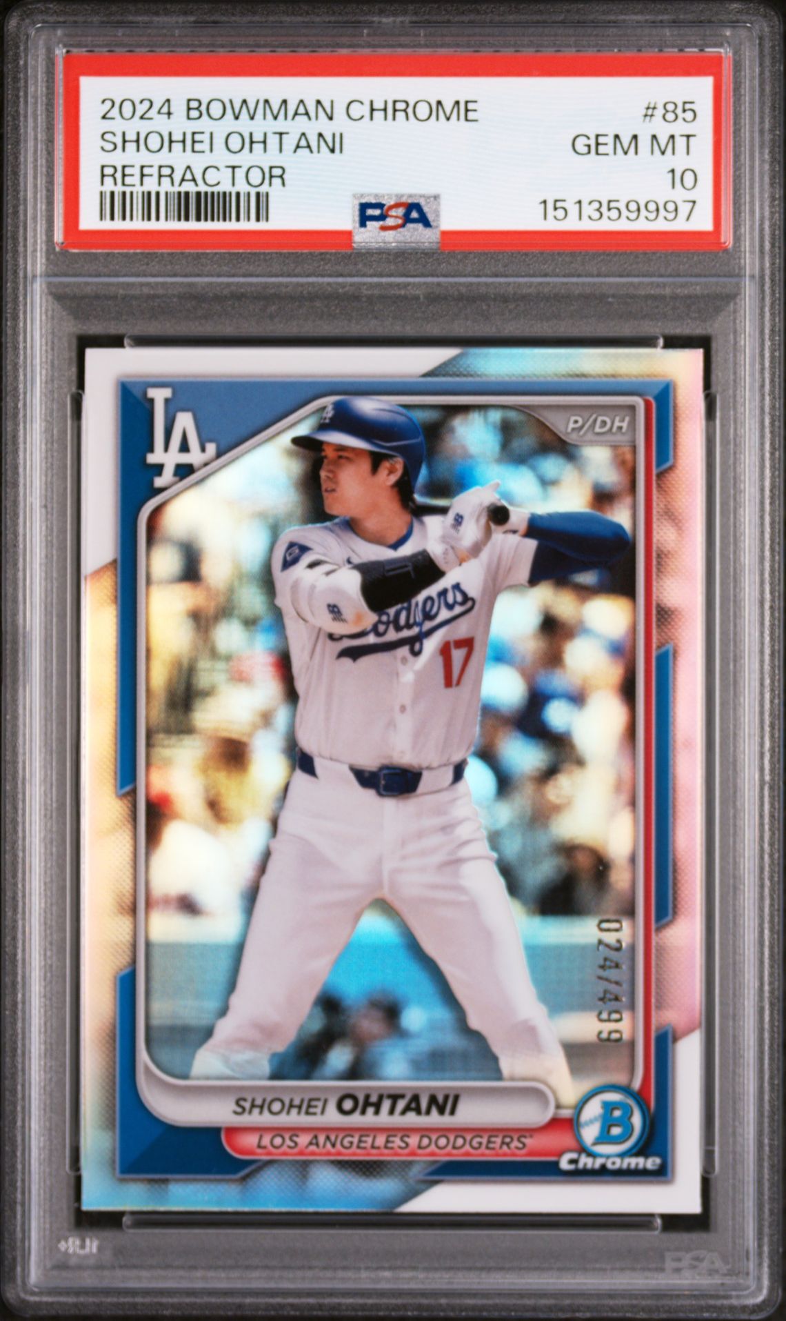 2024 Bowman Chrome #85 Shohei Ohtani Refractor /499