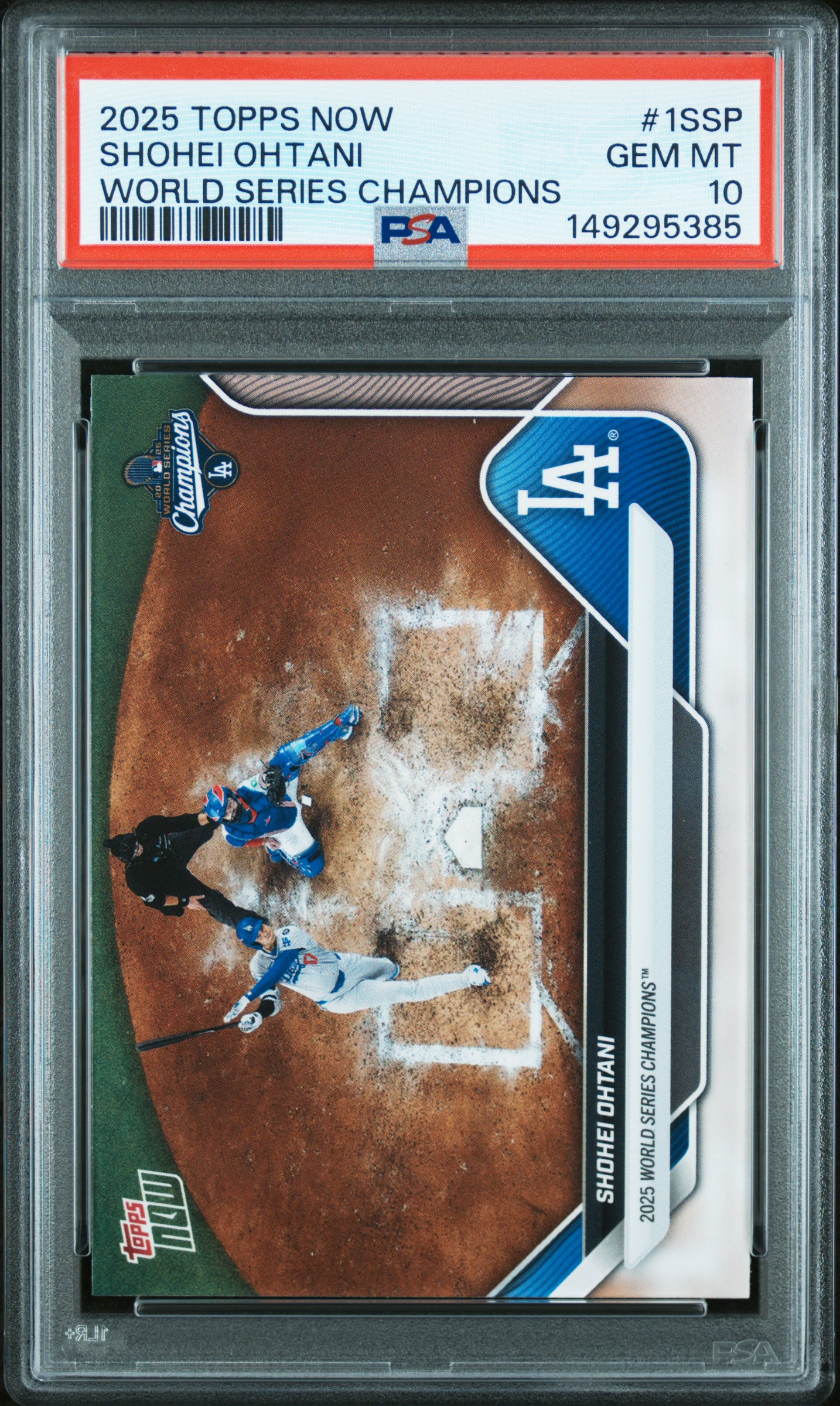 2025 TOPPS NOW LOS ANGELES DODGERS WORLD SERIES CHAMPIONS #1SSP SHOHEI OHTANI