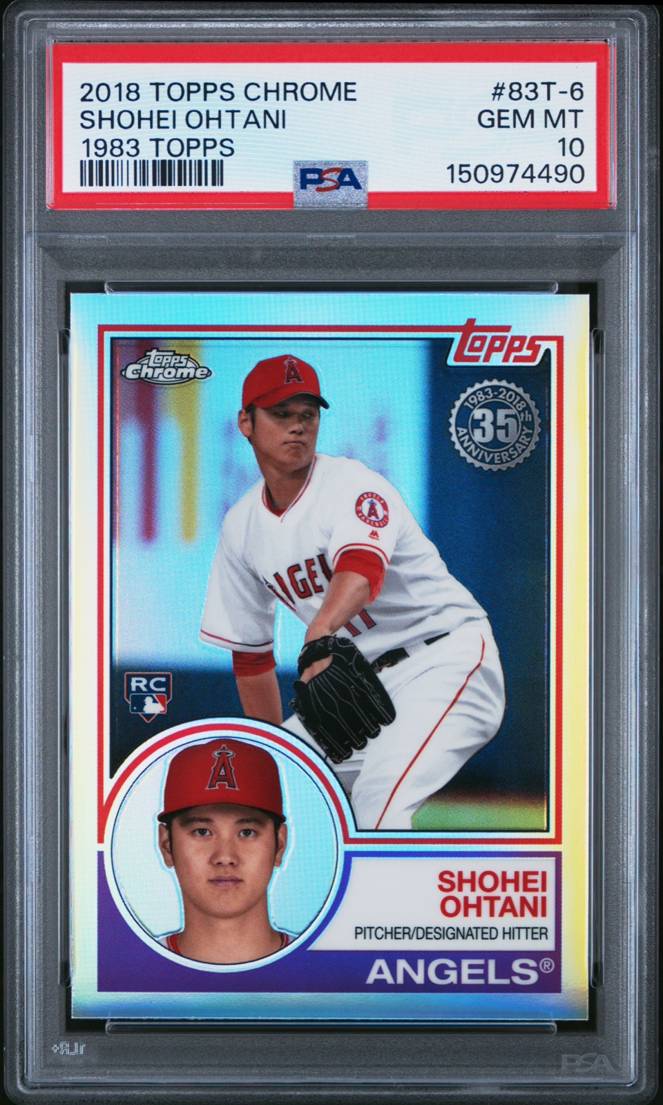 2018 TOPPS CHROME 1983 TOPPS #83T-6 SHOHEI OHTANI