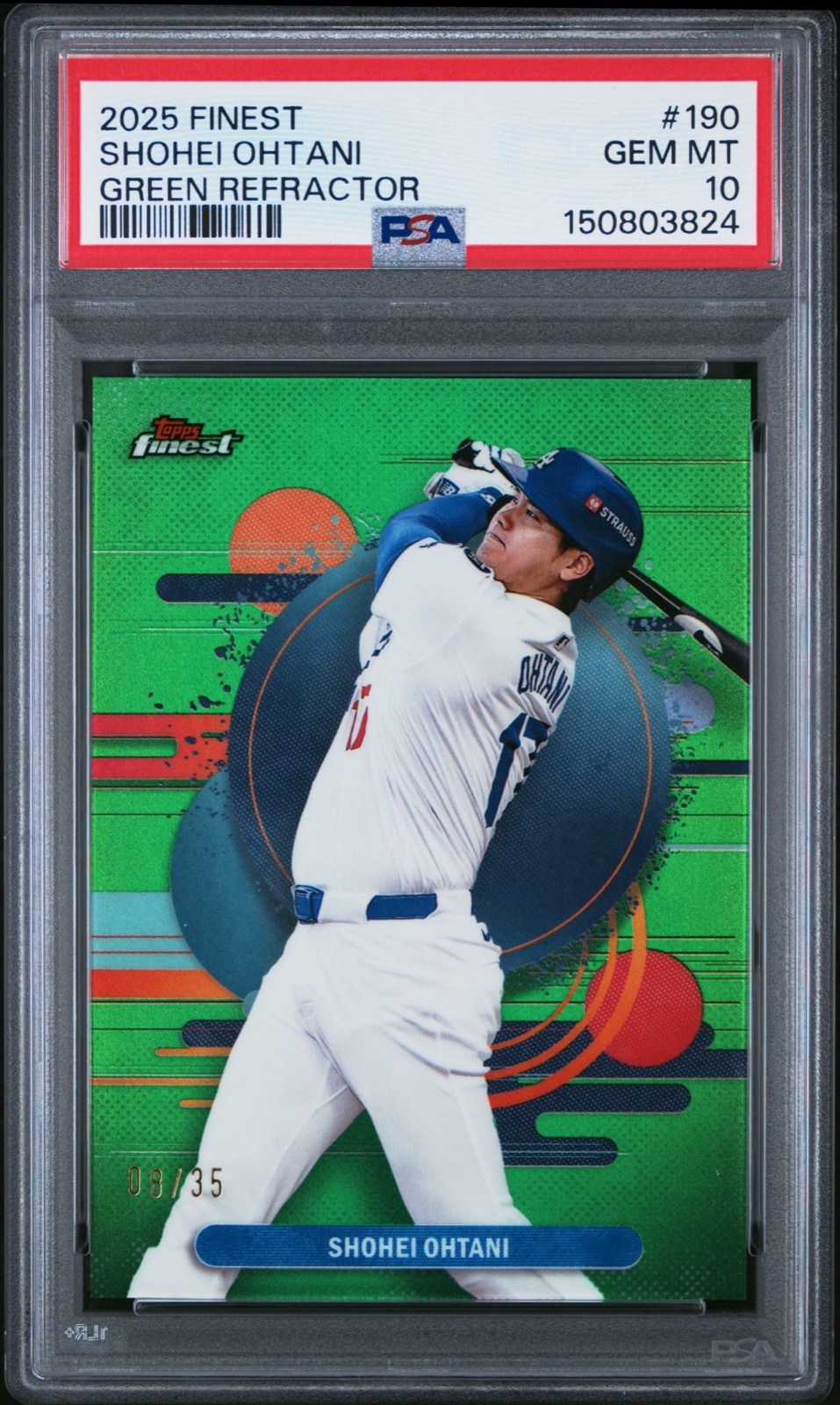 2025 TOPPS FINEST #190 SHOHEI OHTANI /35