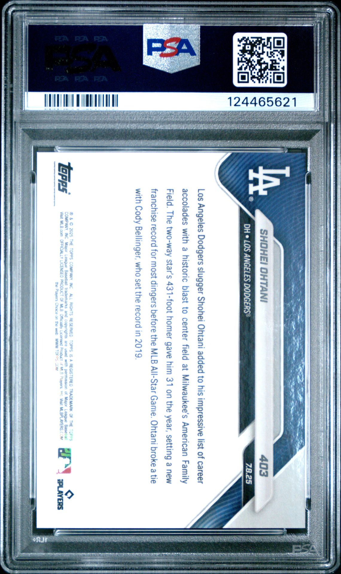 2025 Topps Now 403 Gold Foil /50