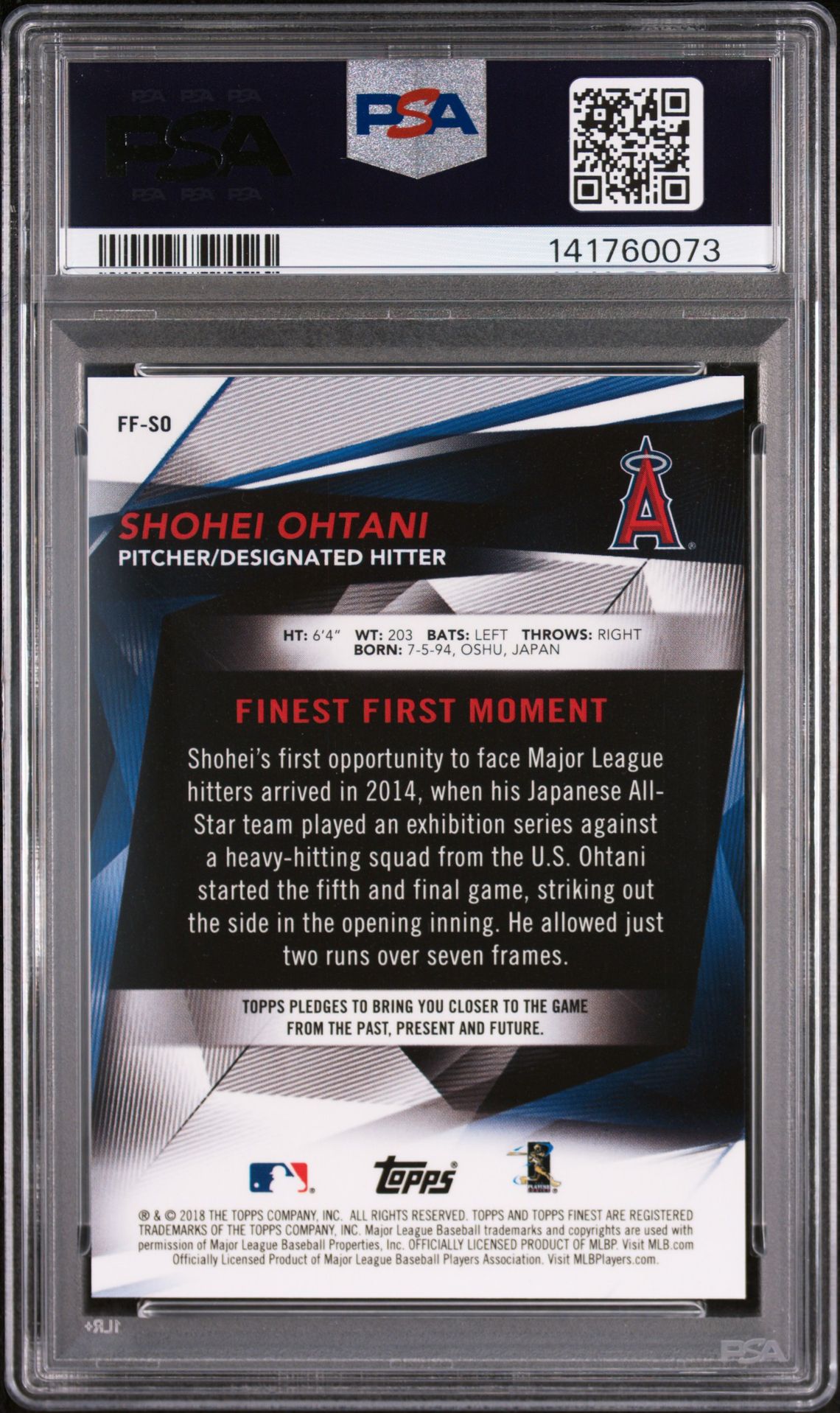 2018 Topps Finest FF-SO