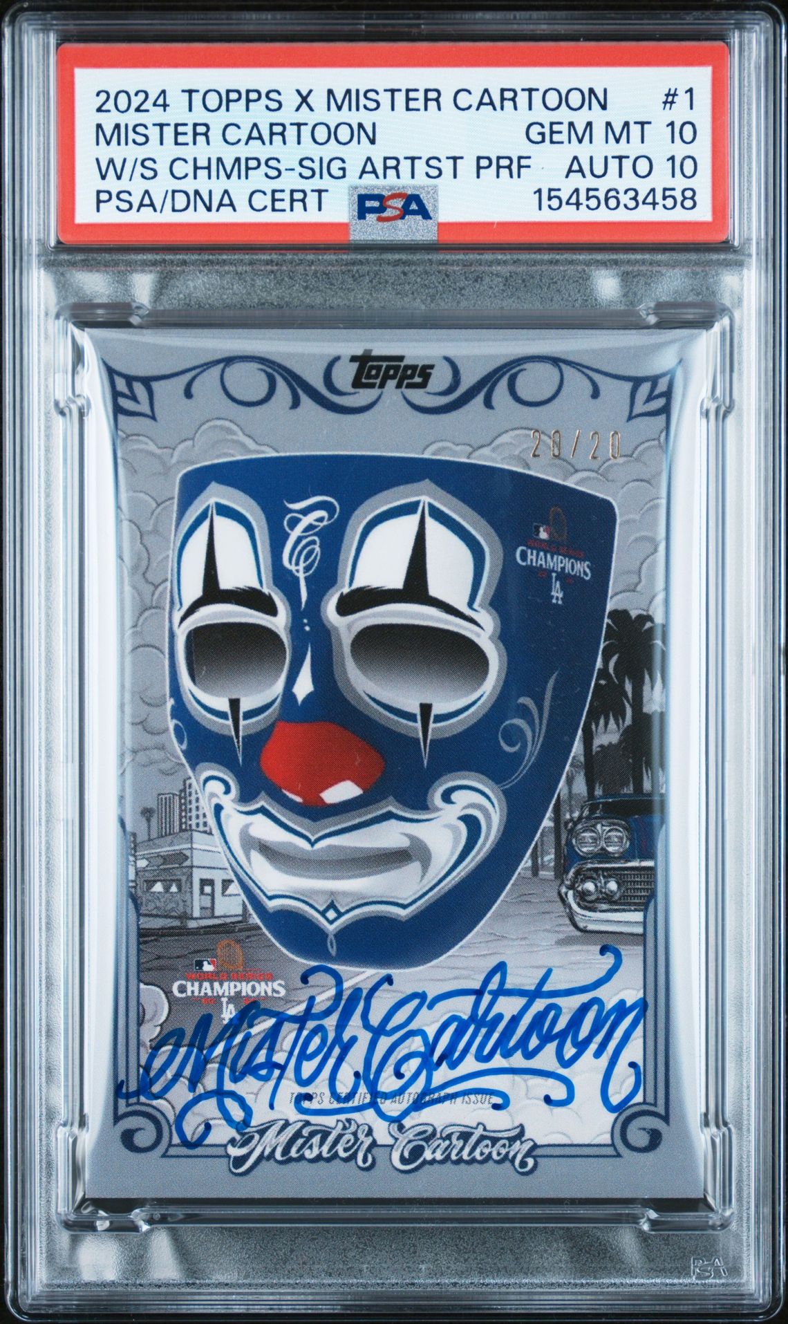 2024 Topps Topps X Mister Cartoon #1 Artist's Proof Auto 20/20