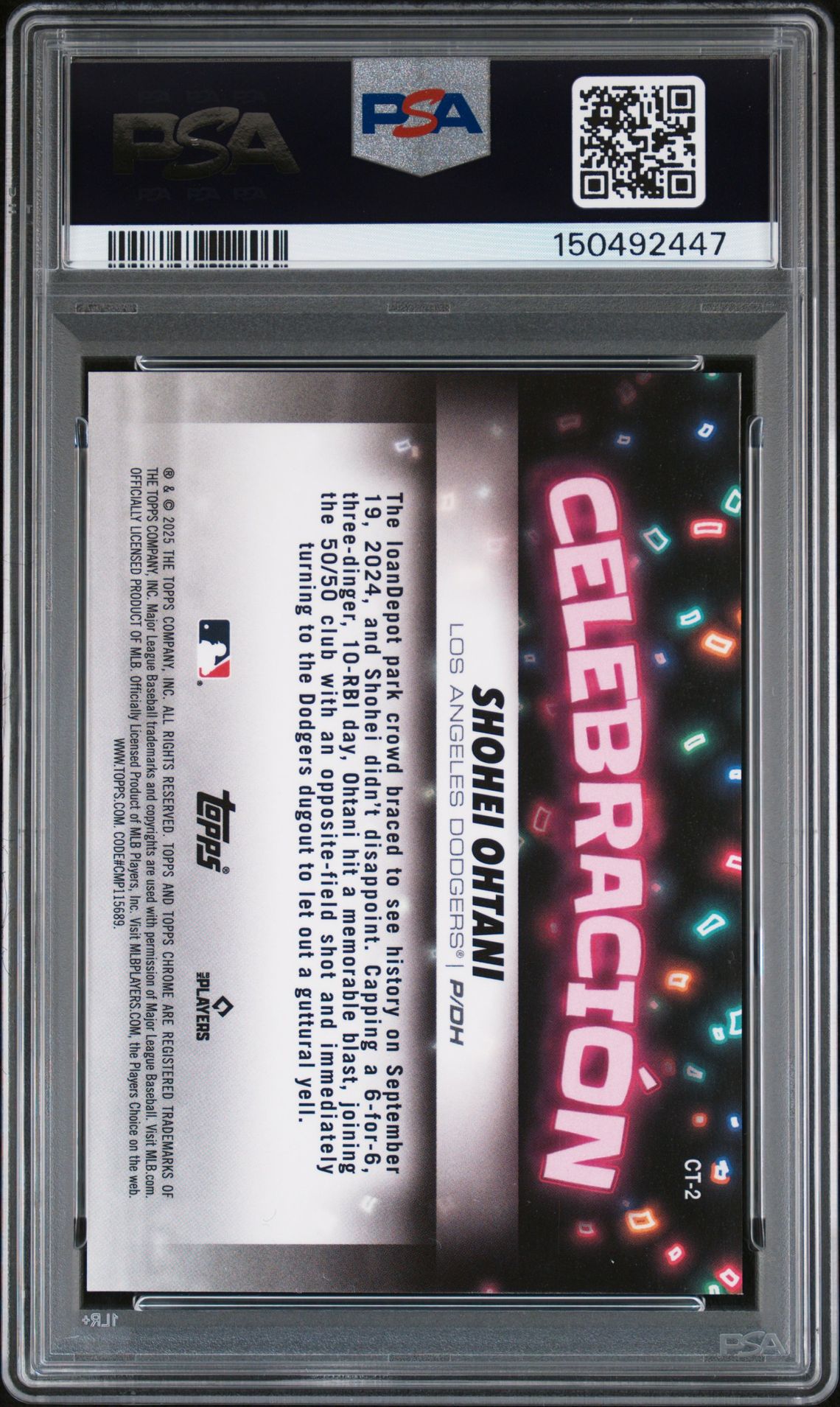 2025 Topps Chrome UPD #2 Shohei Ohtani Celebracion-Gold Refractor /50
