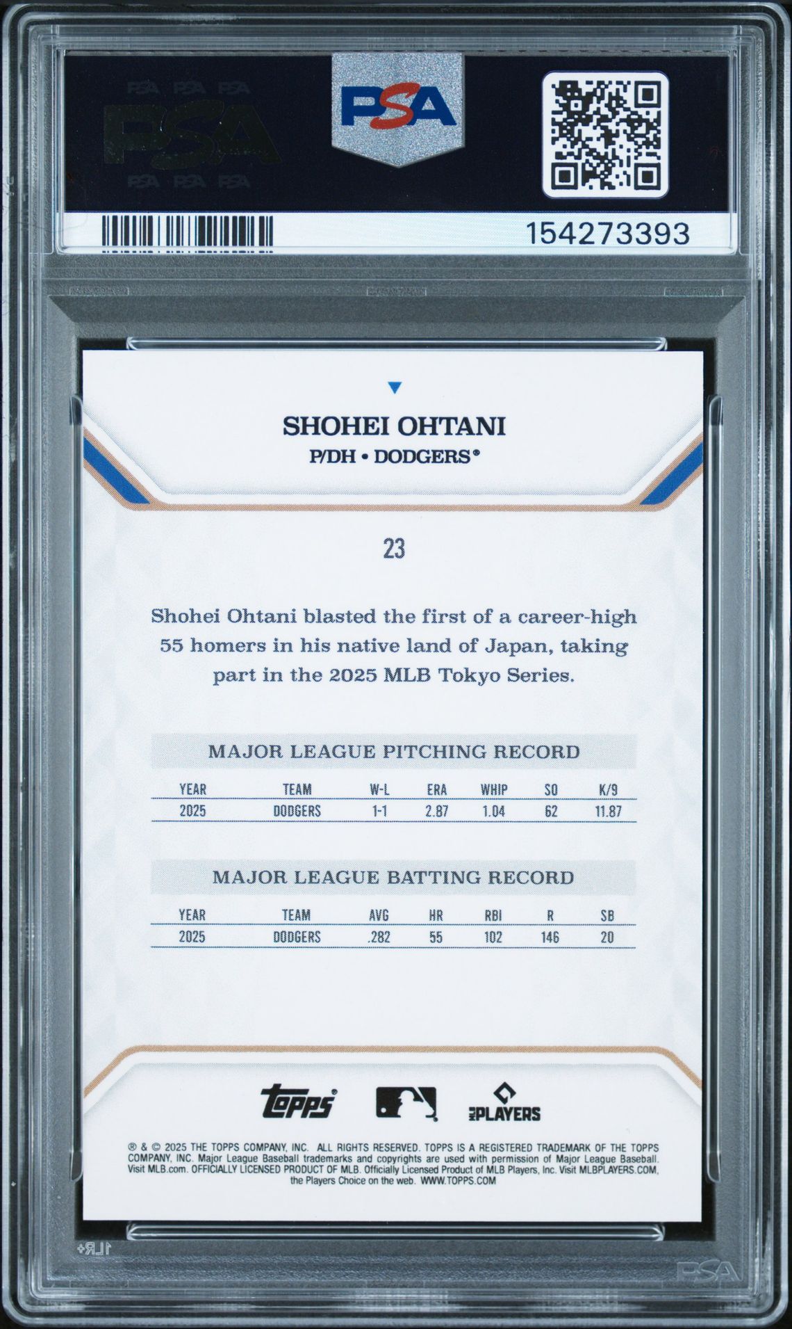 2025 Topps MLB MVP 23 Orange Foil /25