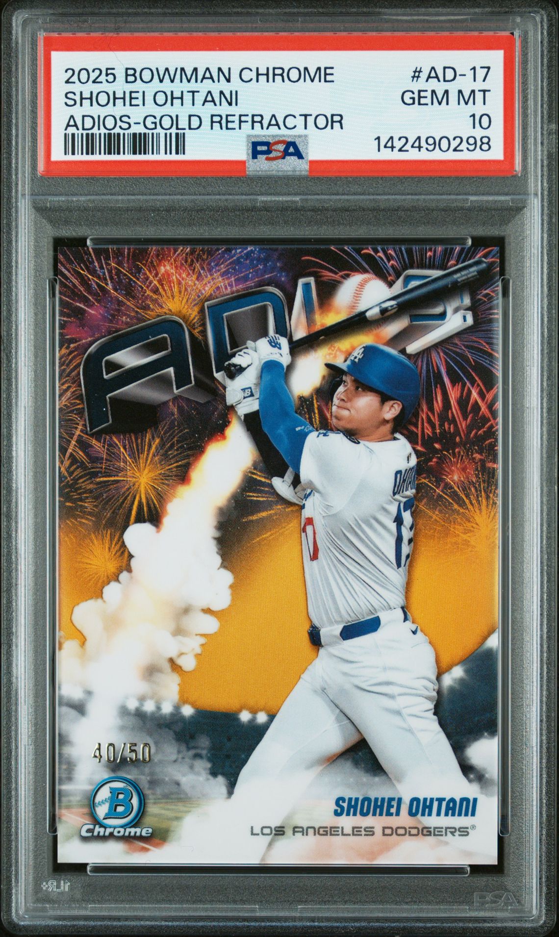 2025 Bowman Chrome AD-17 Adios-Gold Refractor /50