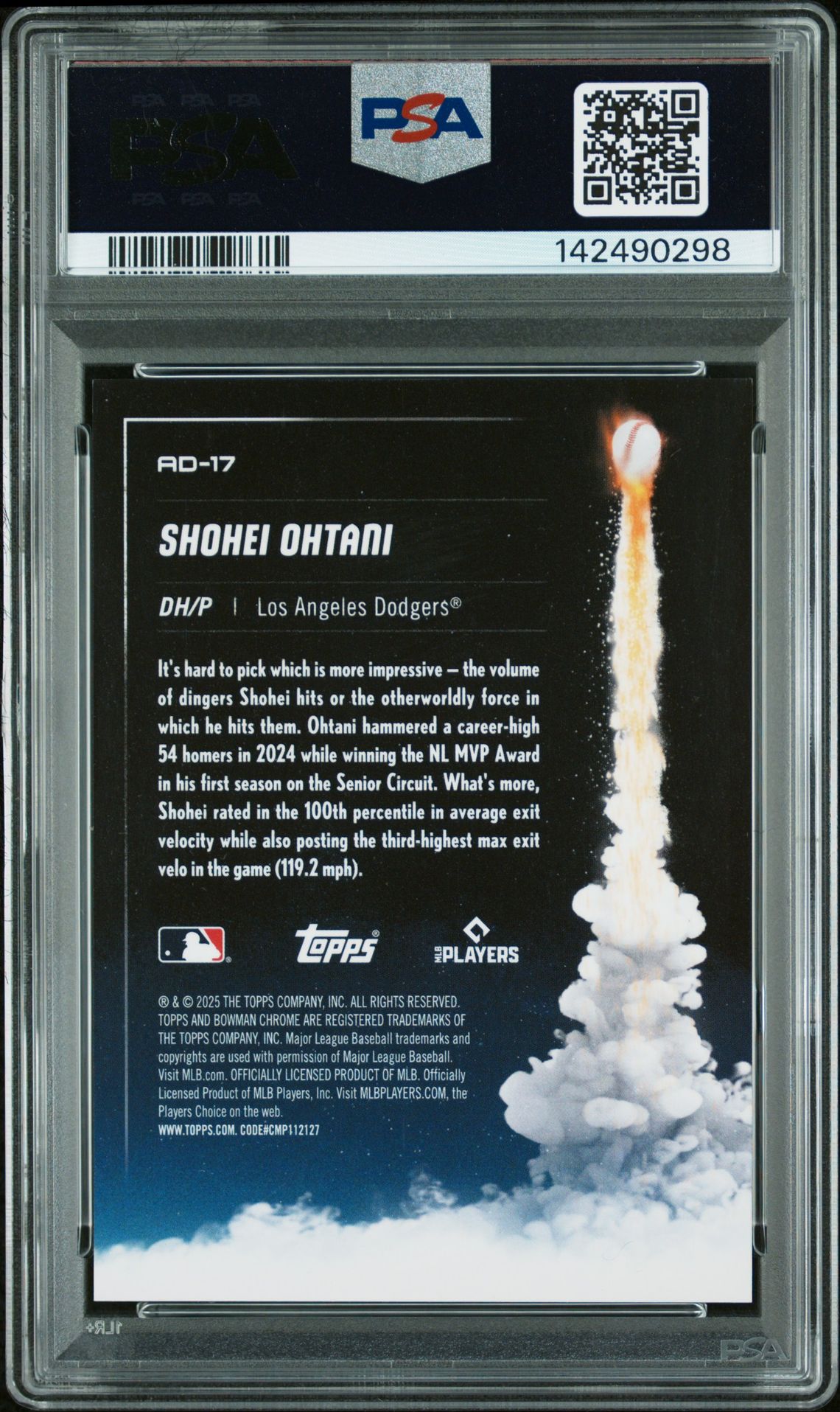 2025 Bowman Chrome AD-17 Adios-Gold Refractor /50