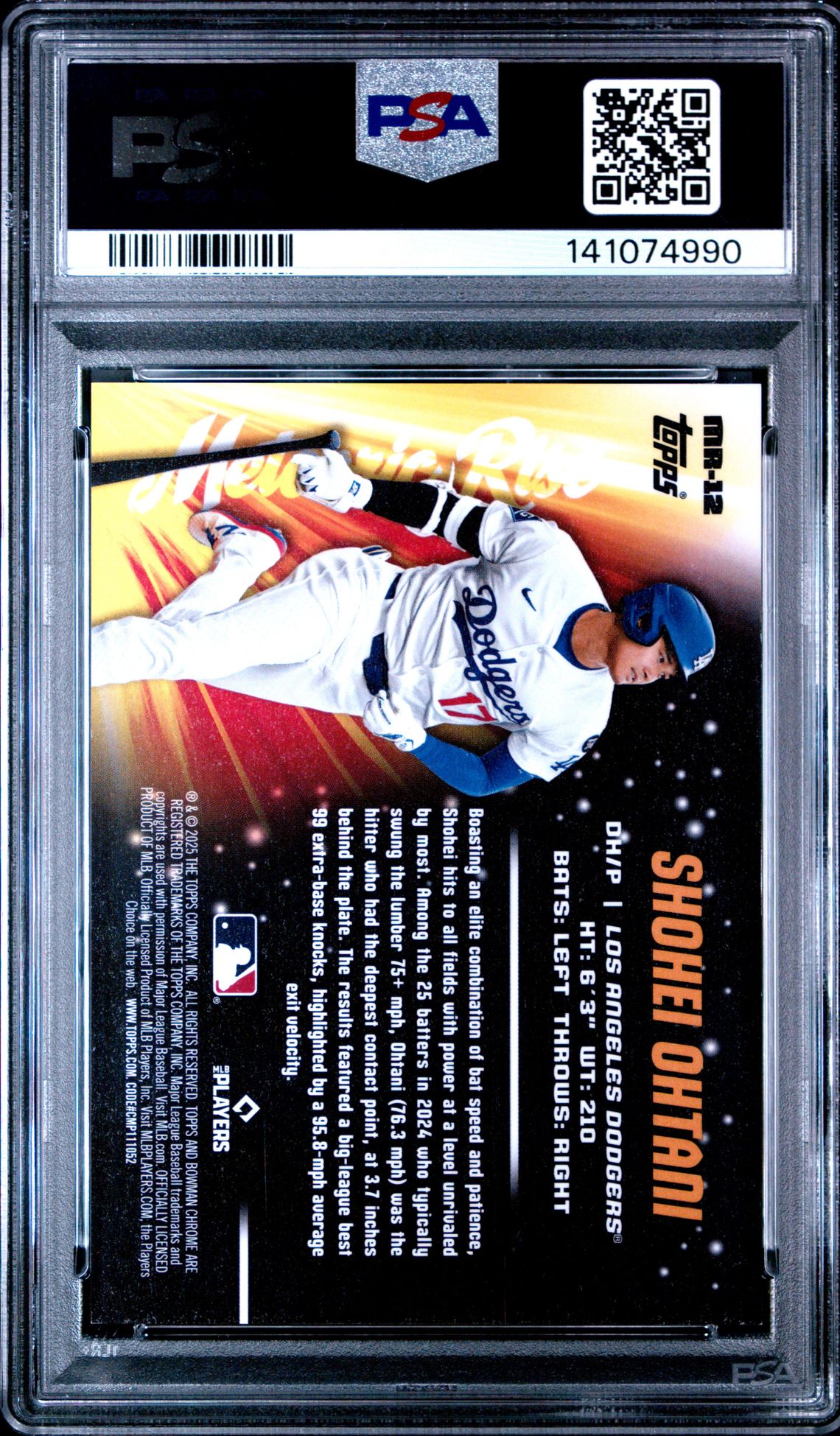 2025 Bowman Chrome M/B 12 Meteoric Rise-Blue Ref /150