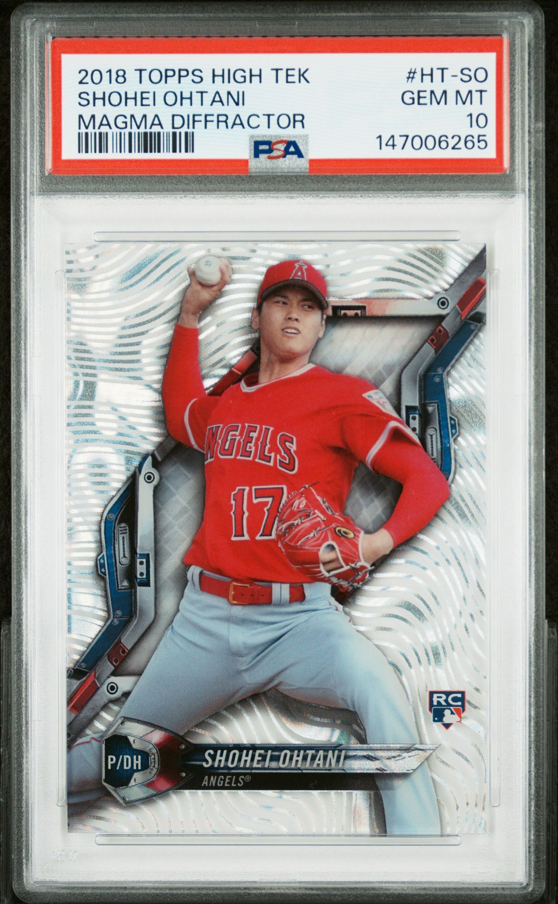 2018 Topps High Tek HT-SO Shohei Ohtani Magma Difractor