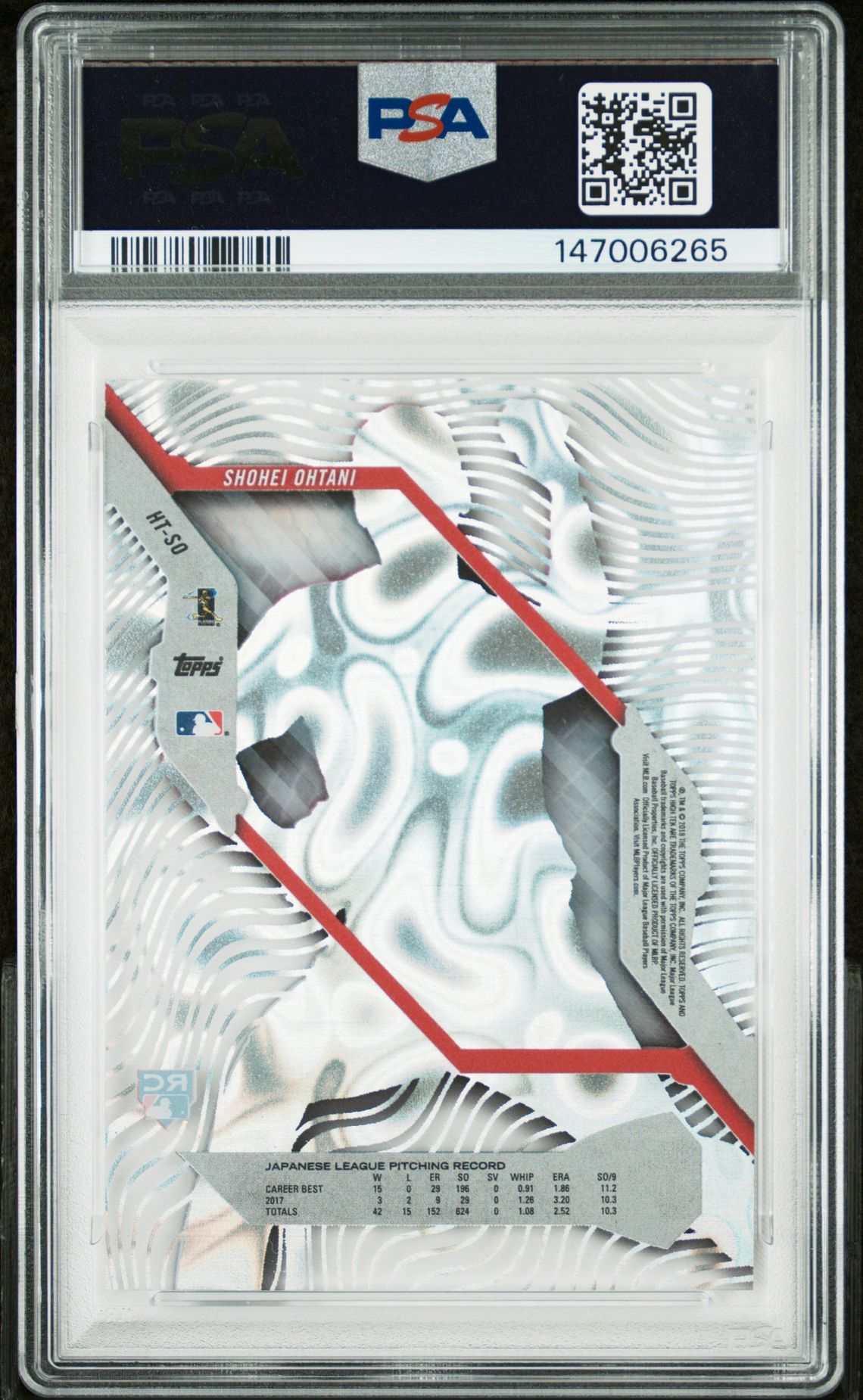 2018 Topps High Tek HT-SO Shohei Ohtani Magma Difractor
