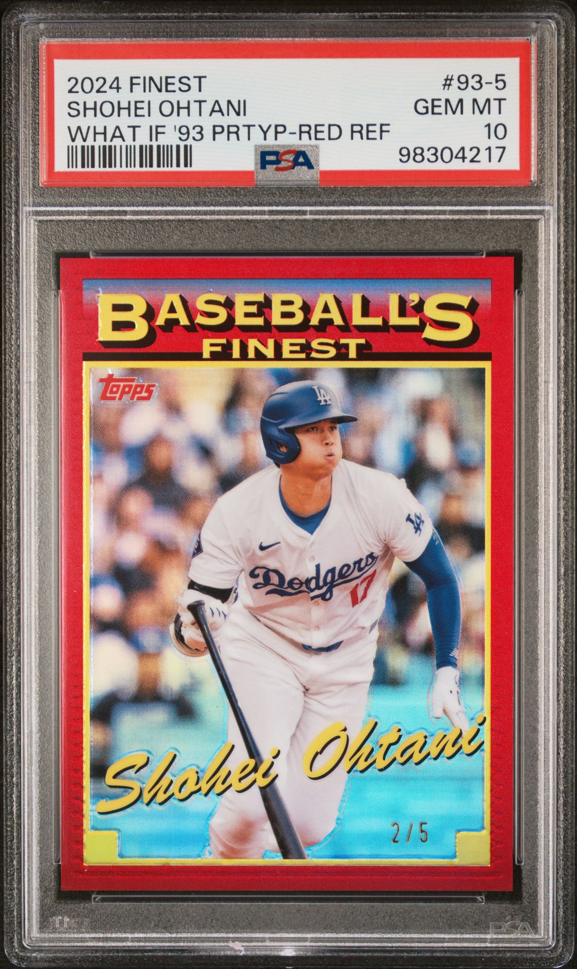 2024 Topps Finest 93-5 What If '93 Prtyp-Red Ref /5