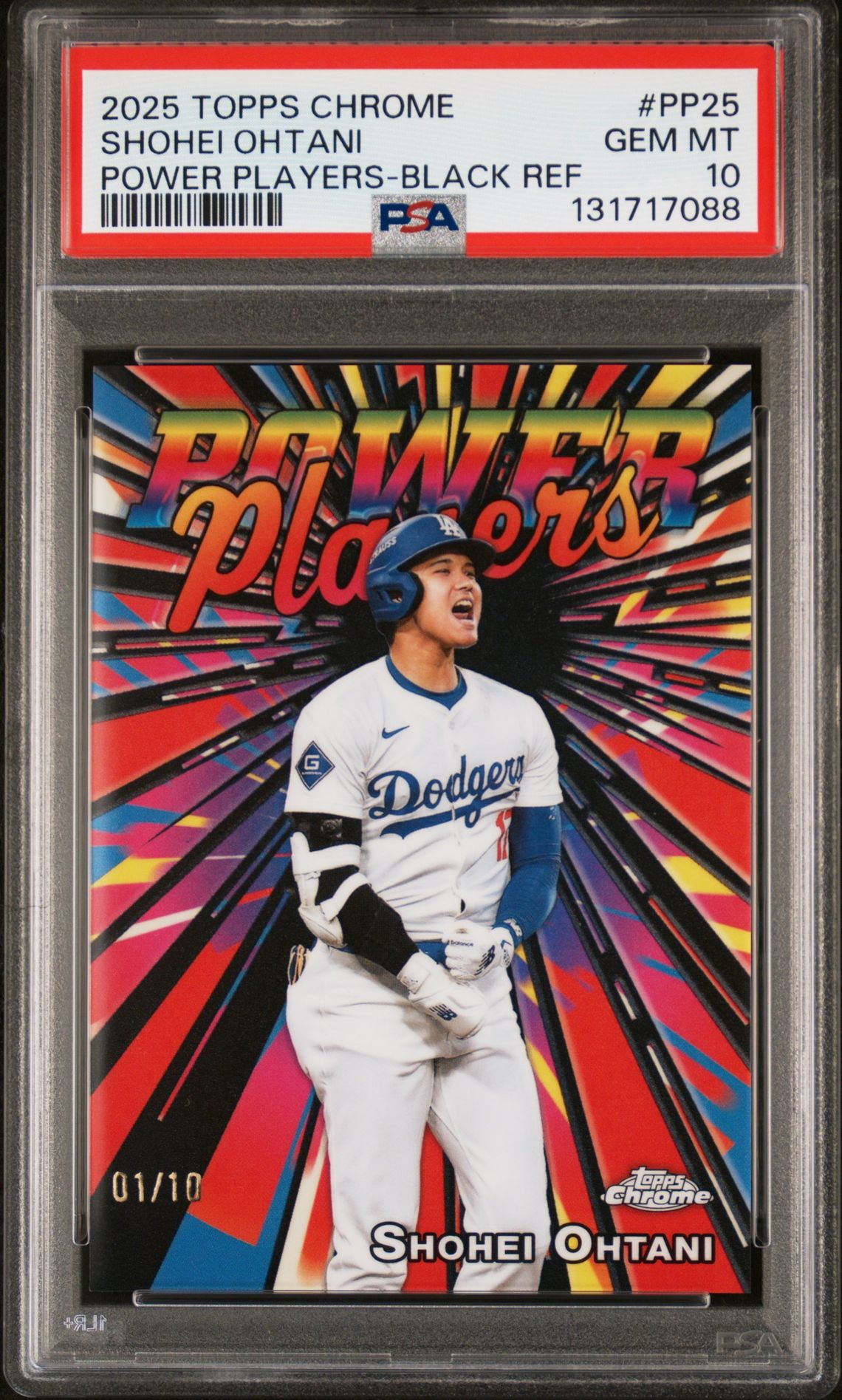 2025 Topps Chrome PP25 Shohei Ohtani Power Players - Black Ref 01/10