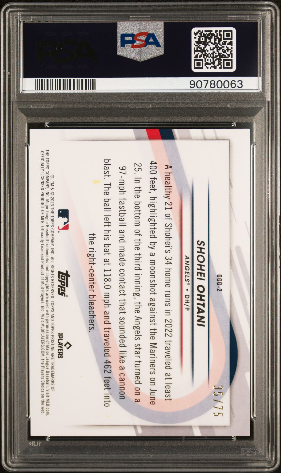 2023 Topps Pristine GGG2 Going, Going, Gone!-Blue /75