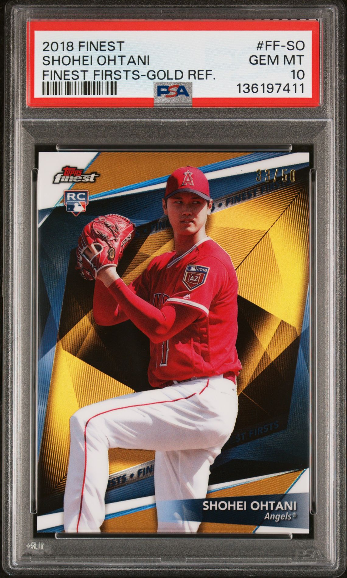 2018 Topps Finest FF-SO Finest Firsts Gold Refractor /50