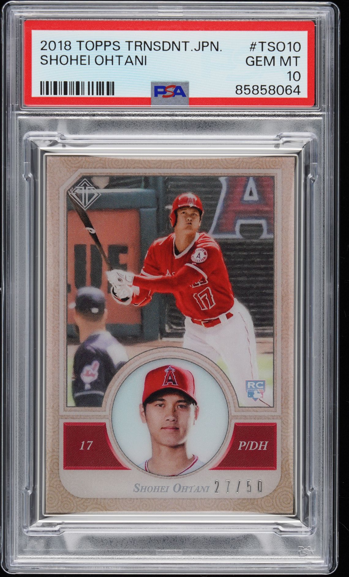 2018 Topps Transcendent Japan TSO10 /50