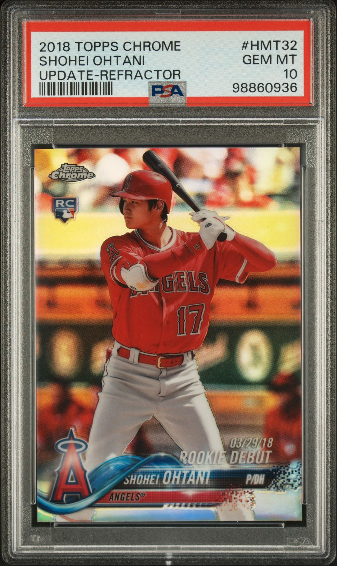 2018 Topps Chrome Update Refractor HMT32 /250