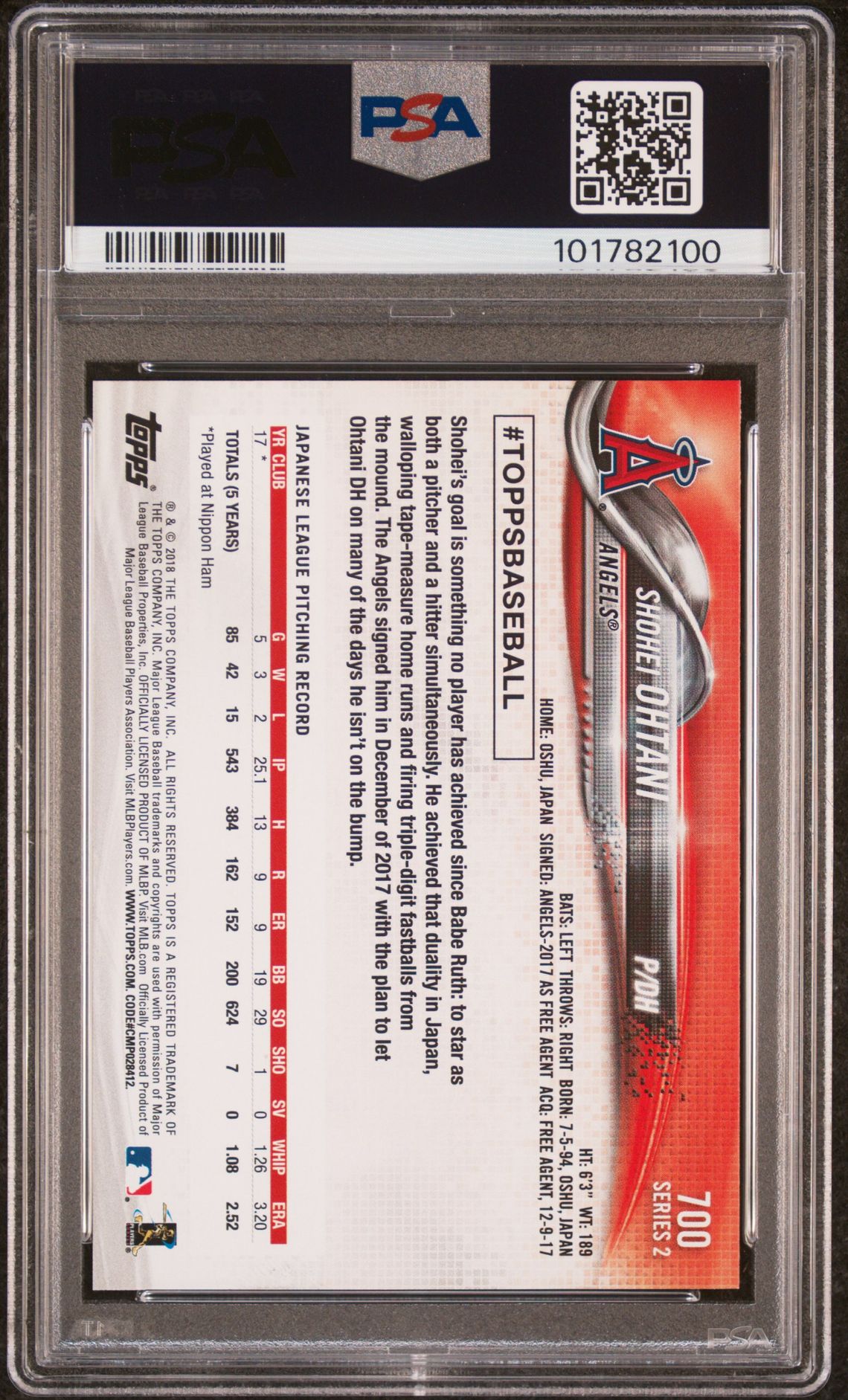 2018 Topps Topps 700 With Bat
