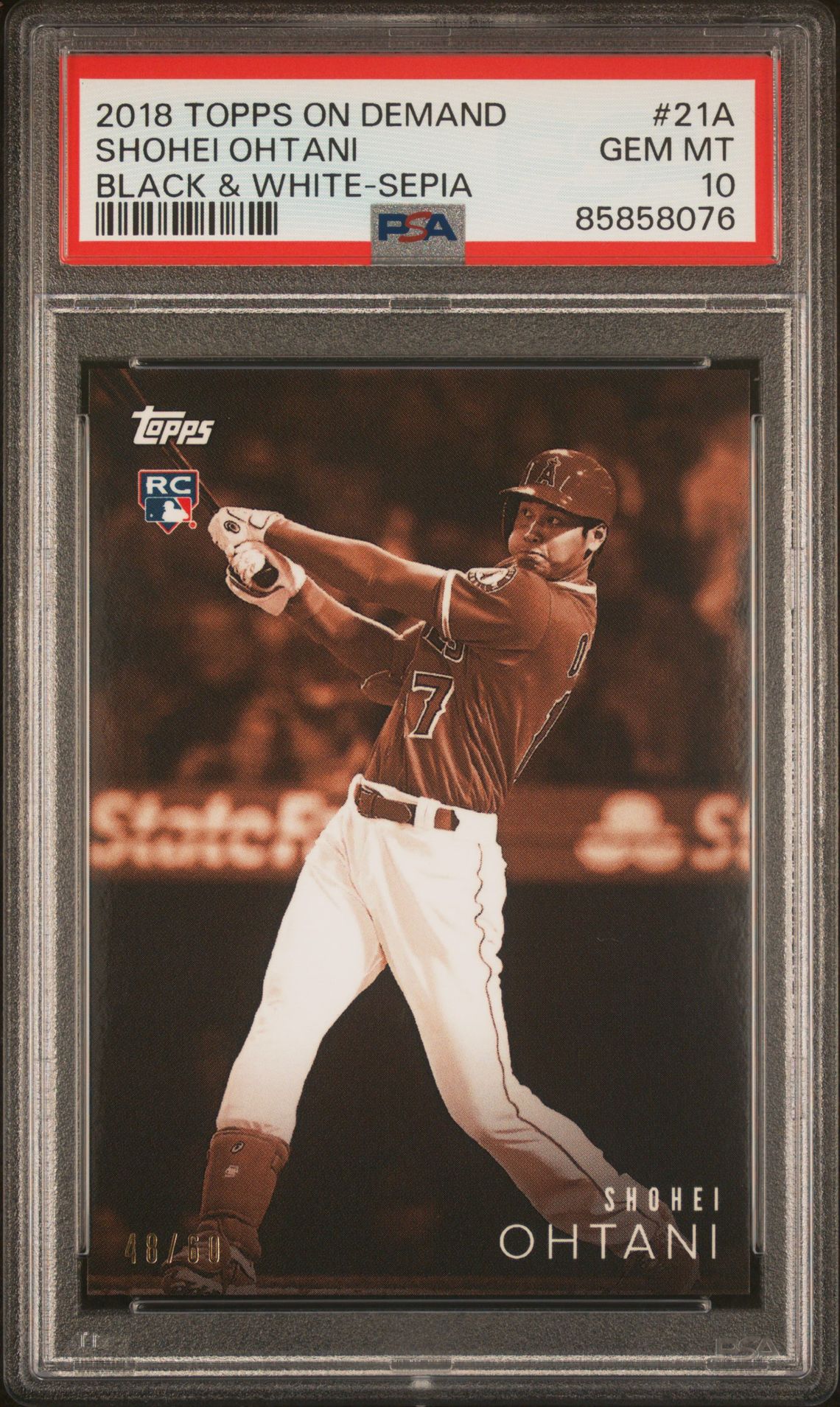 2018 Topps Topps On Demand 21A Black & White-Sepia /60