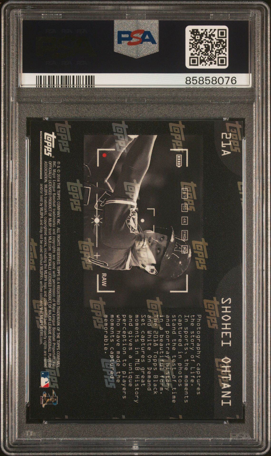 2018 Topps Topps On Demand 21A Black & White-Sepia /60