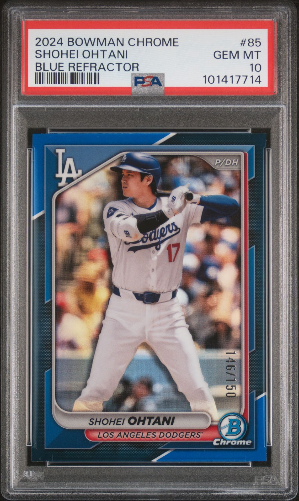 2024 Bowman Chrome #85 Blue Refractor /150