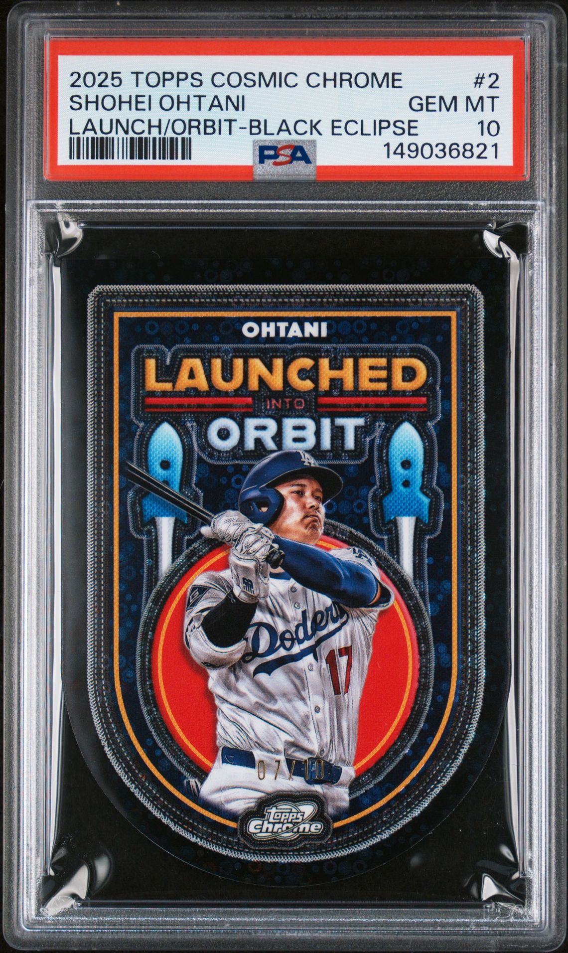 2025 Topps Cosmic Chrome #2 Launch/Orbit - Black Eclipse /10