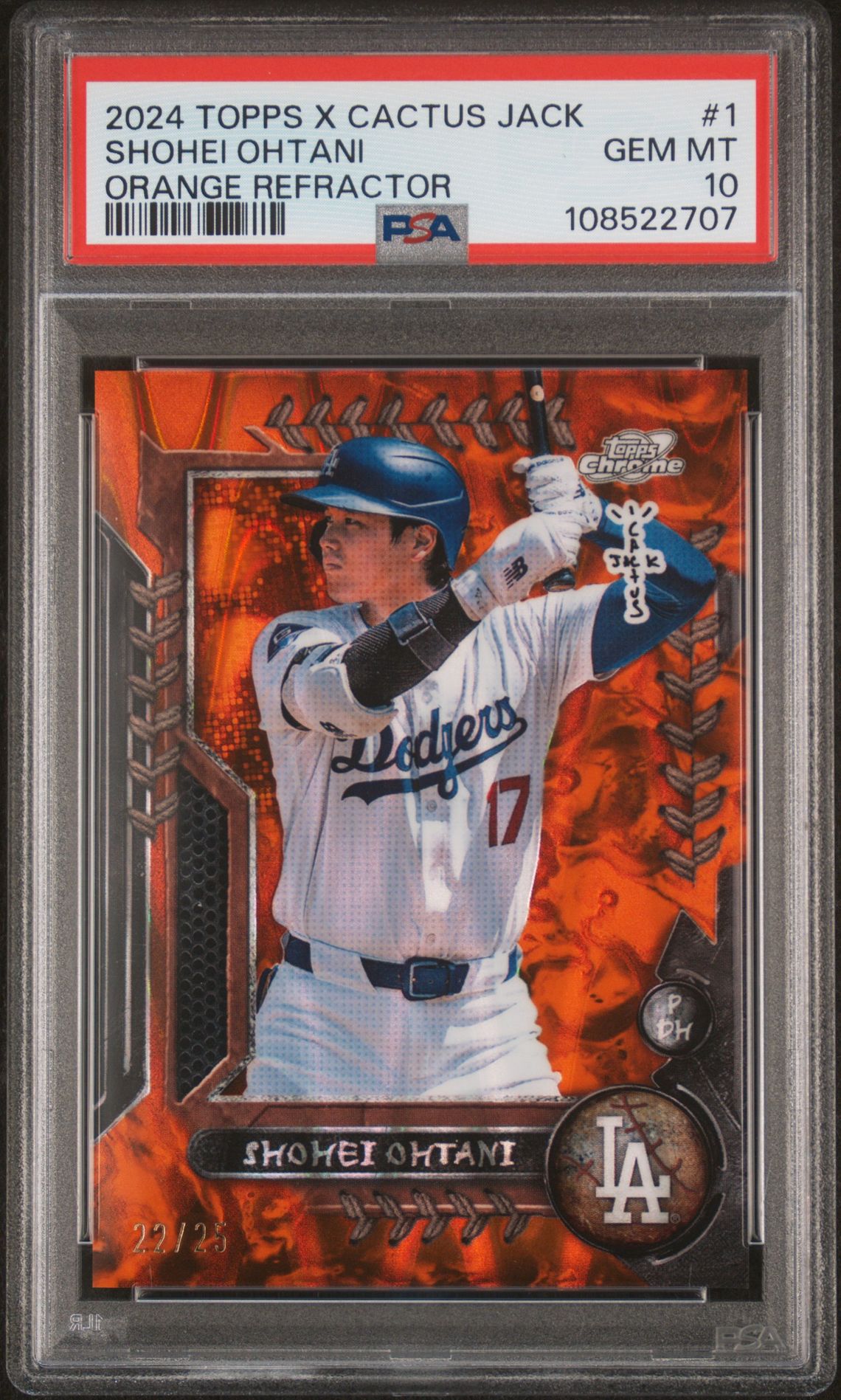 2024 Topps Topps x Cactus Jack #1 Orange Refractor /25