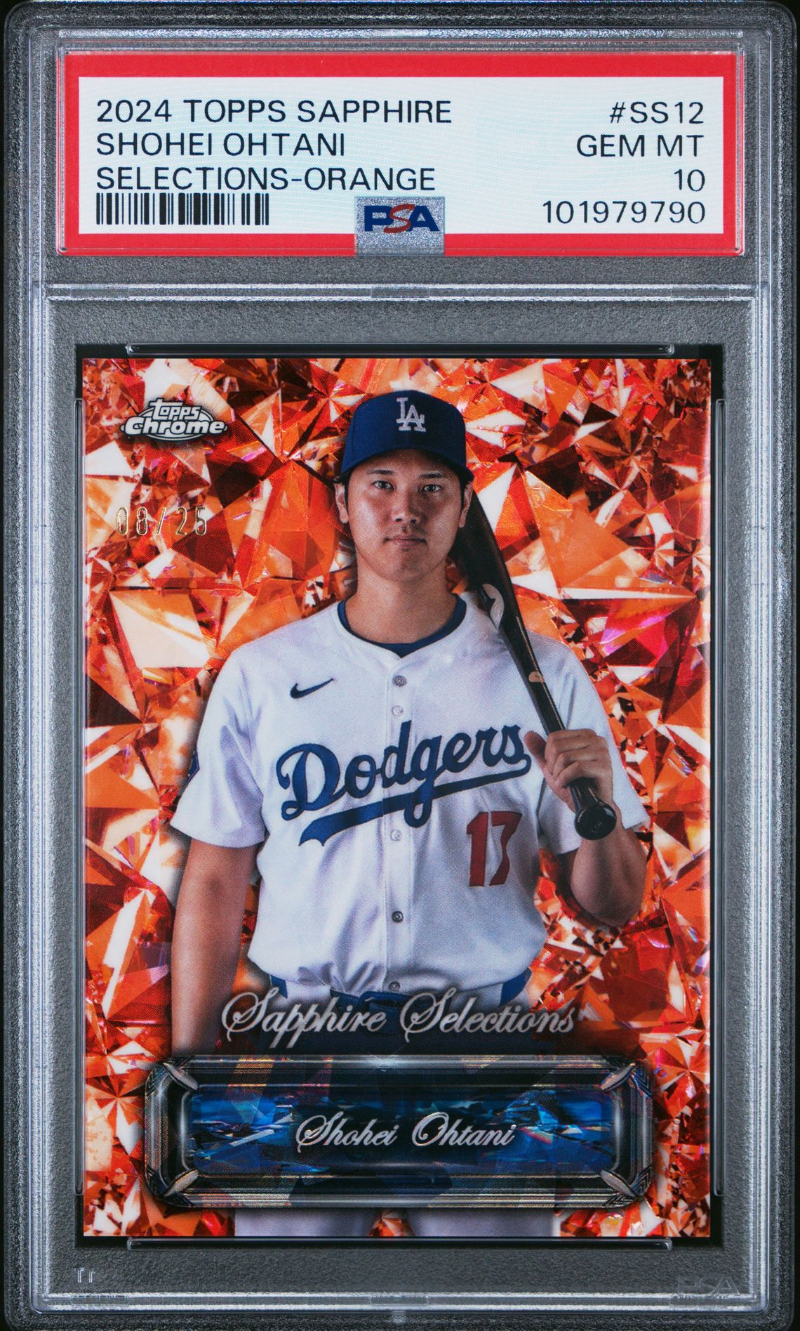 2024 Topps Sapphire SS12 Shohei Ohtani Selections-Orange /25