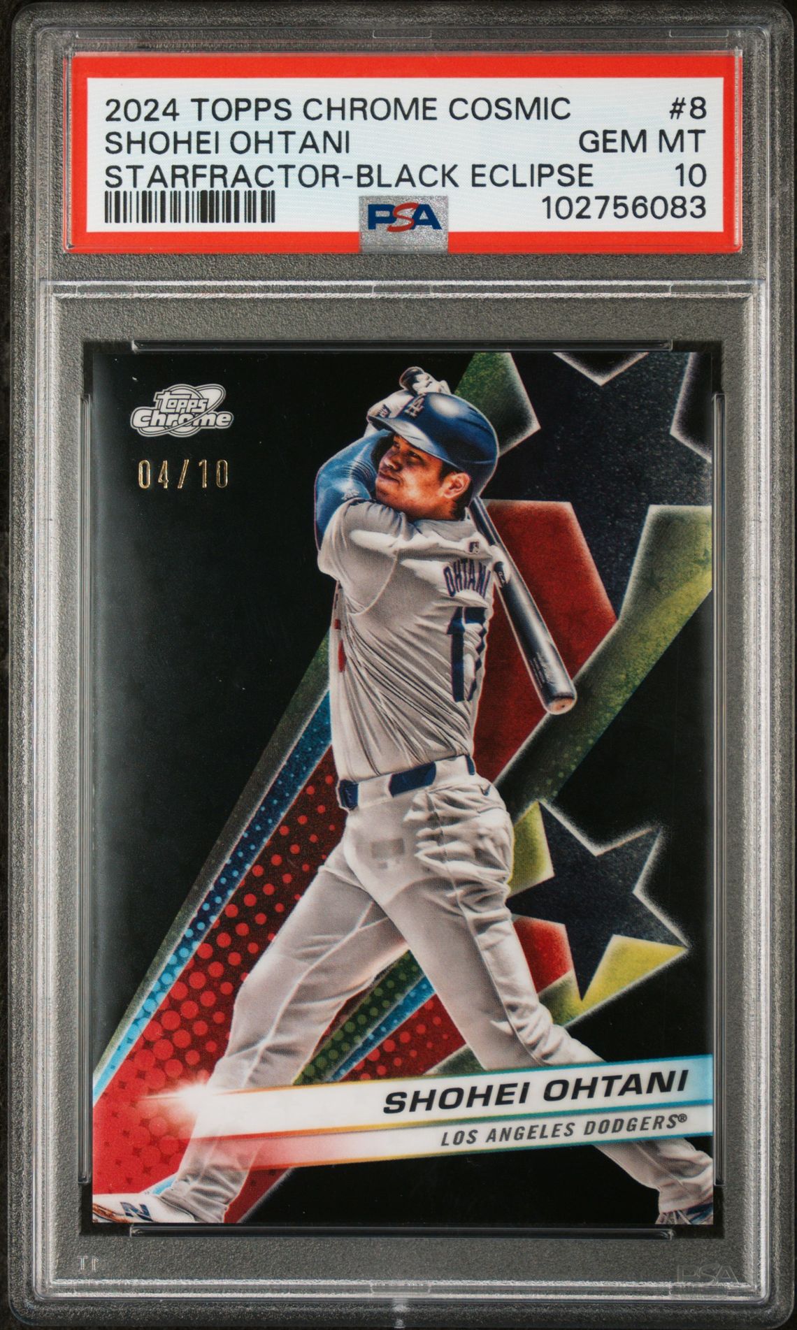 2024 Topps Chrome Cosmic #8 Starfractor-Black Eclipse /10