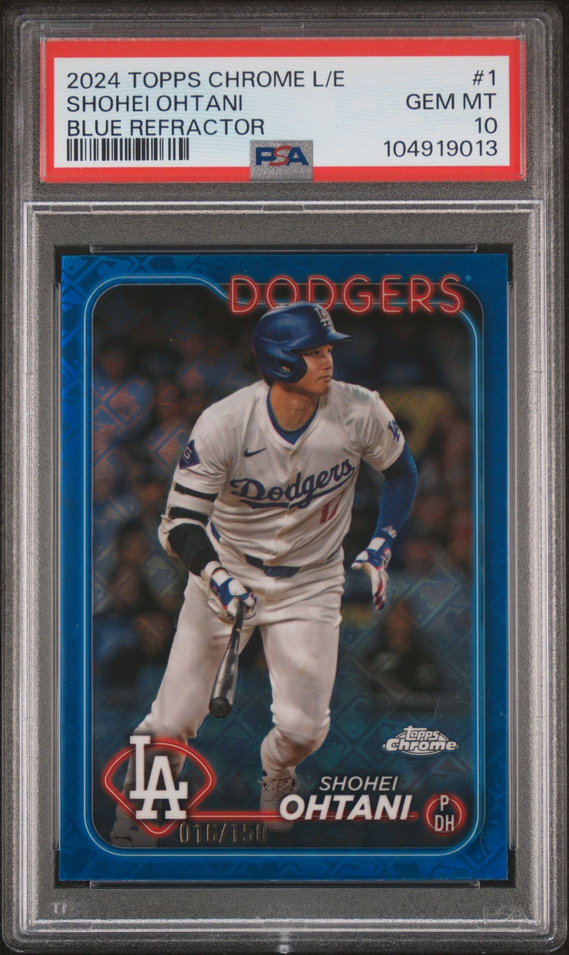 2024 Topps Chrome #1 Shohei Ohtani Blue Refractor /150
