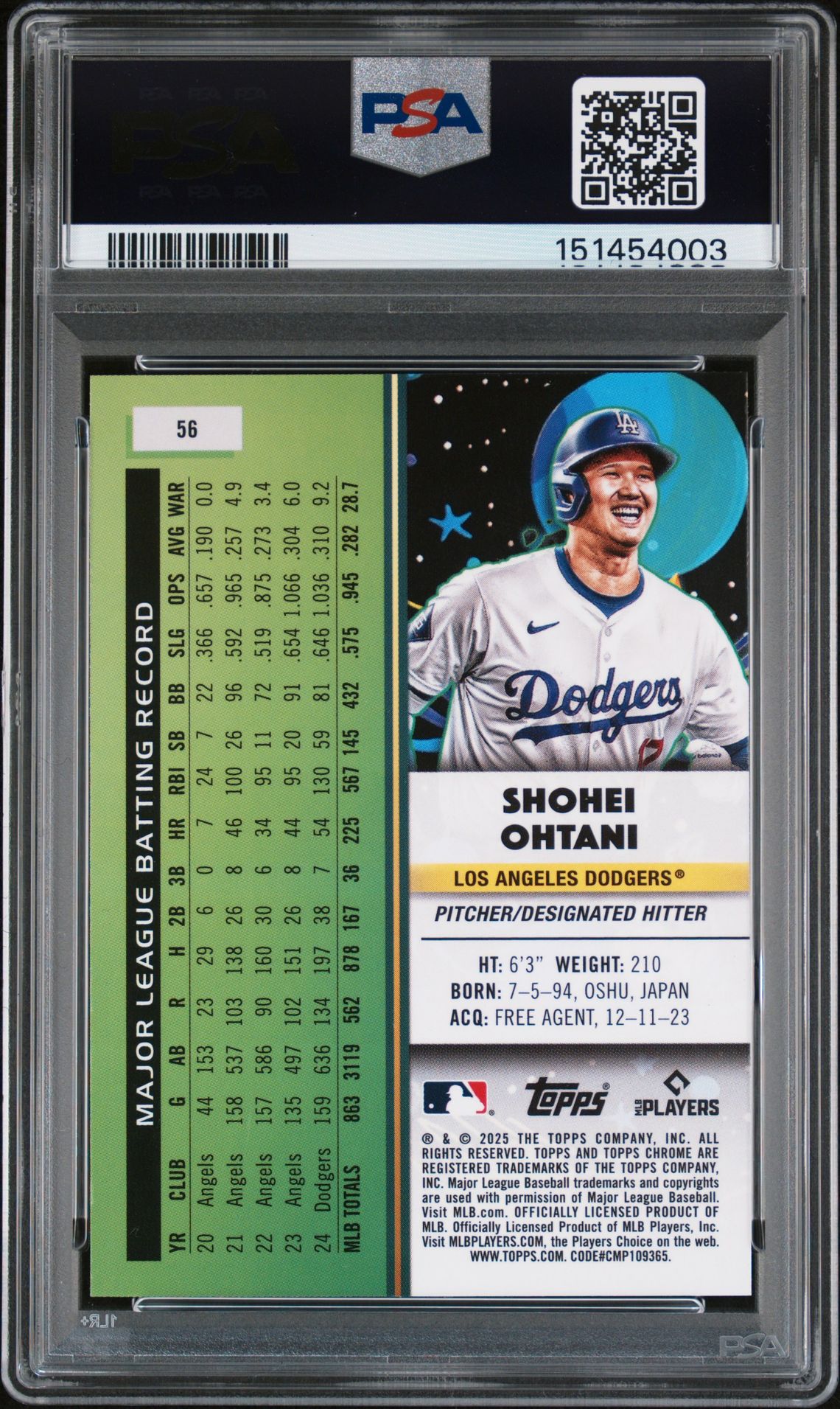 2025 Topps Cosmic Chrome #56 Blue Moon /99