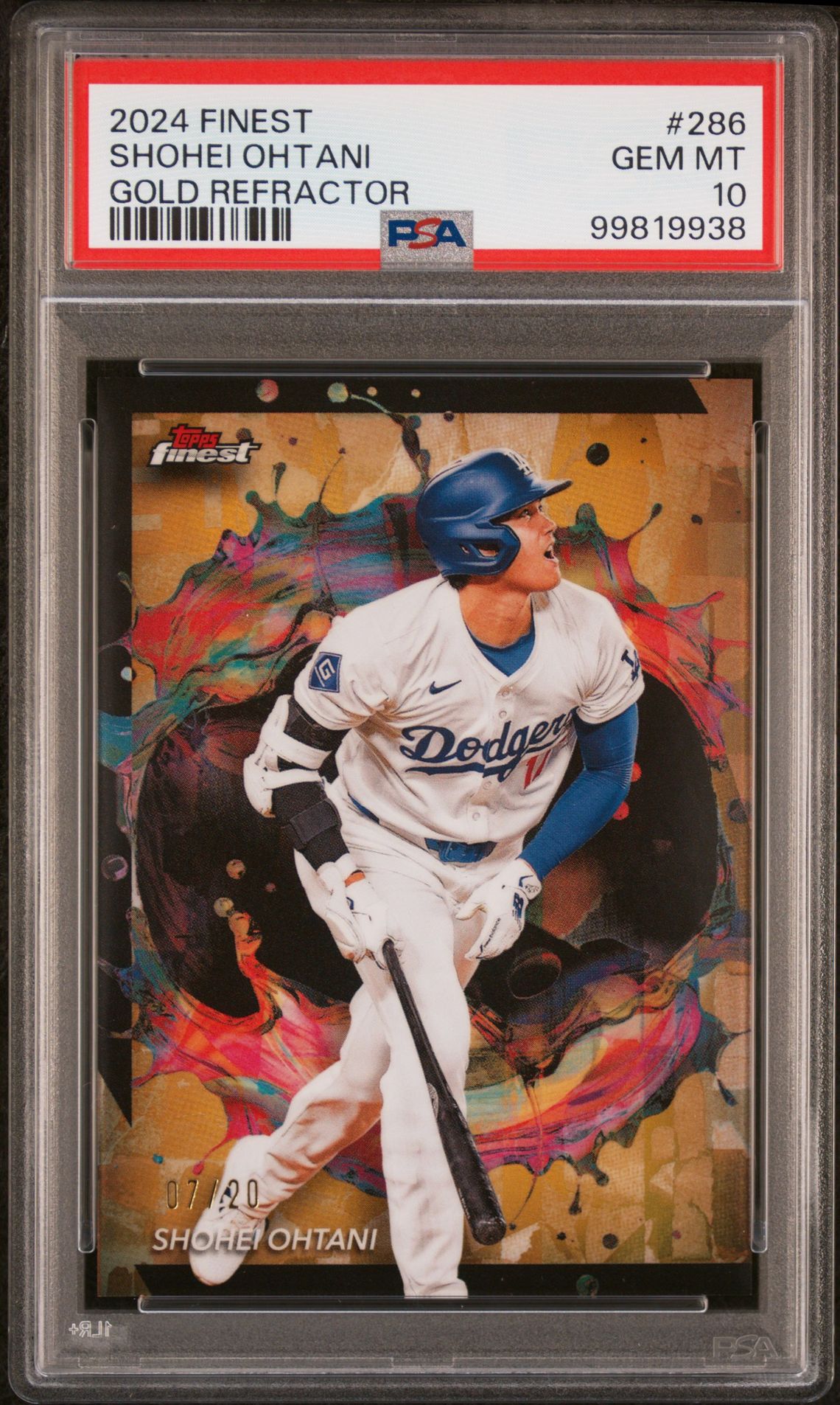 2024 Topps Finest 286 Gold Refractor /20