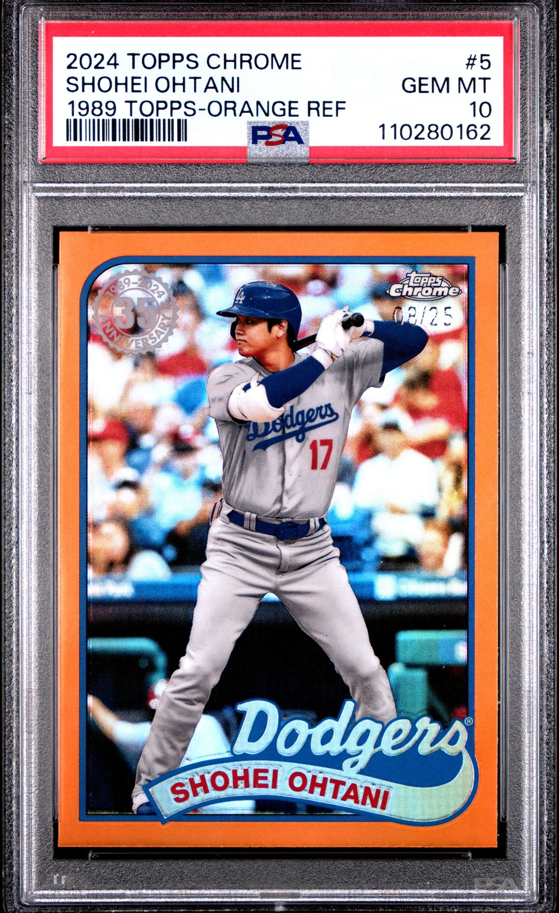 2024 Topps Chrome #5 Shohei Ohtani Orange Refractor /25