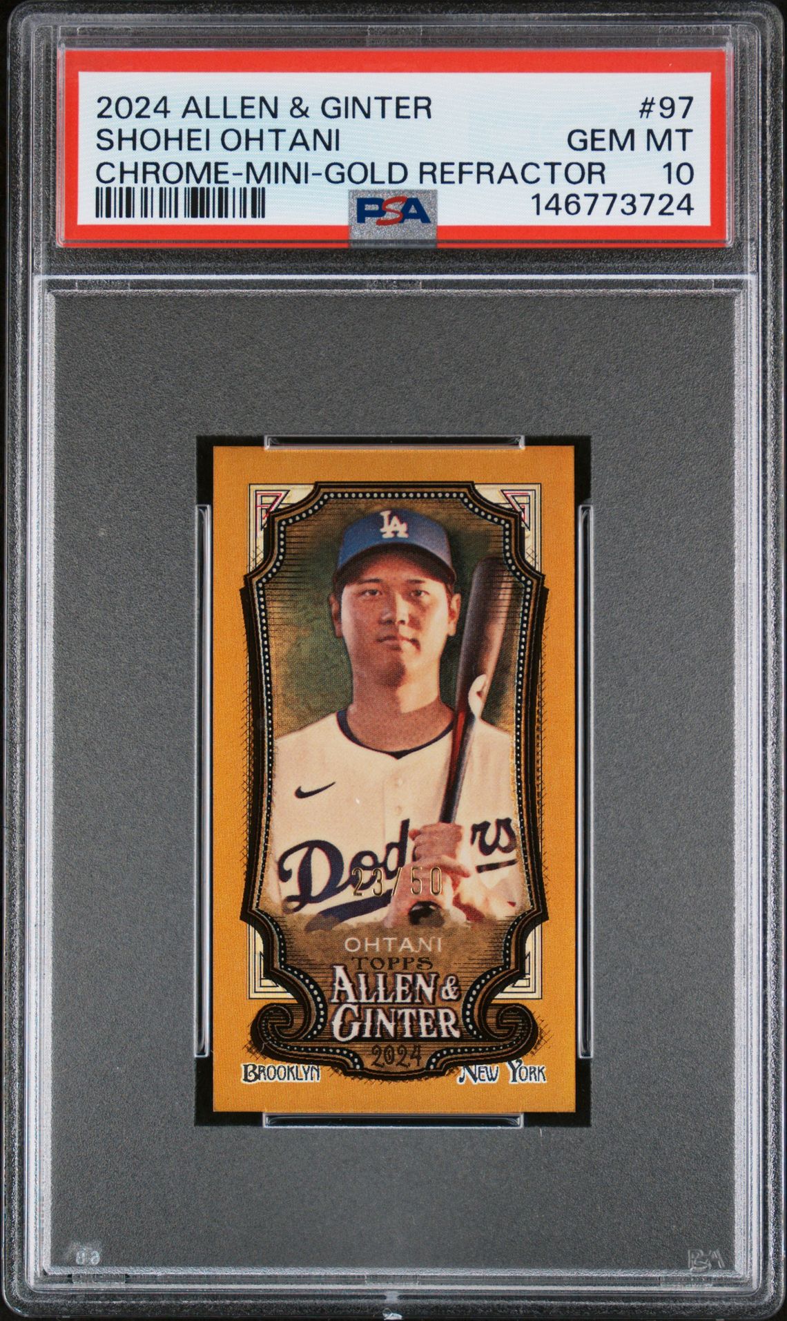 2024 Allen & Ginter #97 Chrome-Mini-Gold Refractor /50