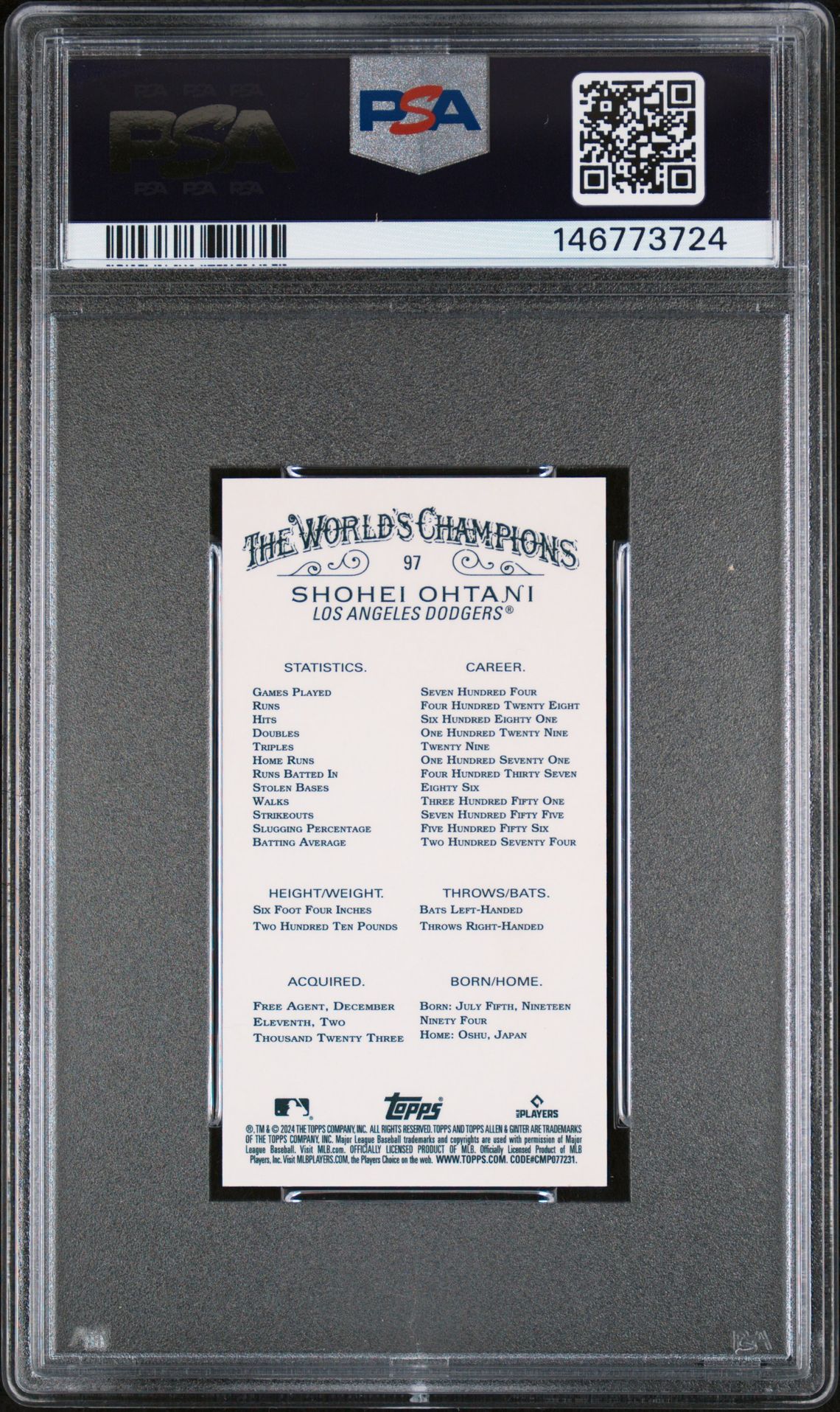 2024 Allen & Ginter #97 Chrome-Mini-Gold Refractor /50