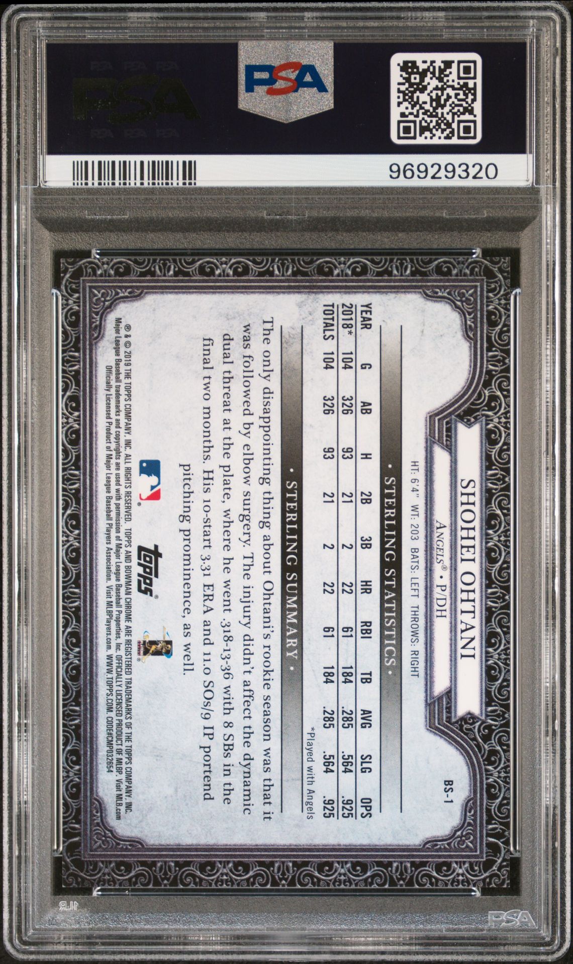 2019 Bowman Sterling Continuity-Orng BS-1 Orange 17/25