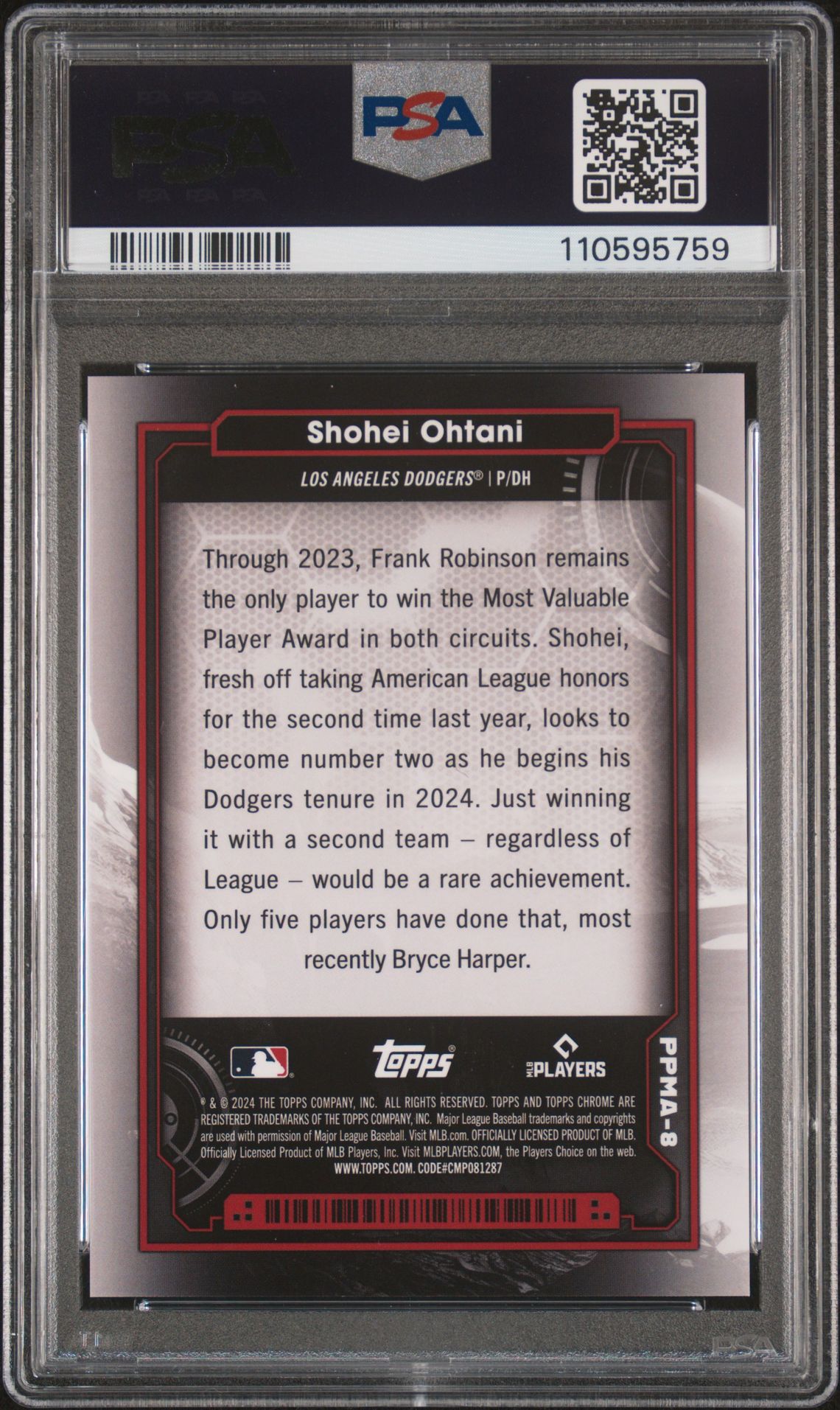2024 Topps Chrome Cosmic #8 Shohei Ohtani Planetary Pursuit-Mars