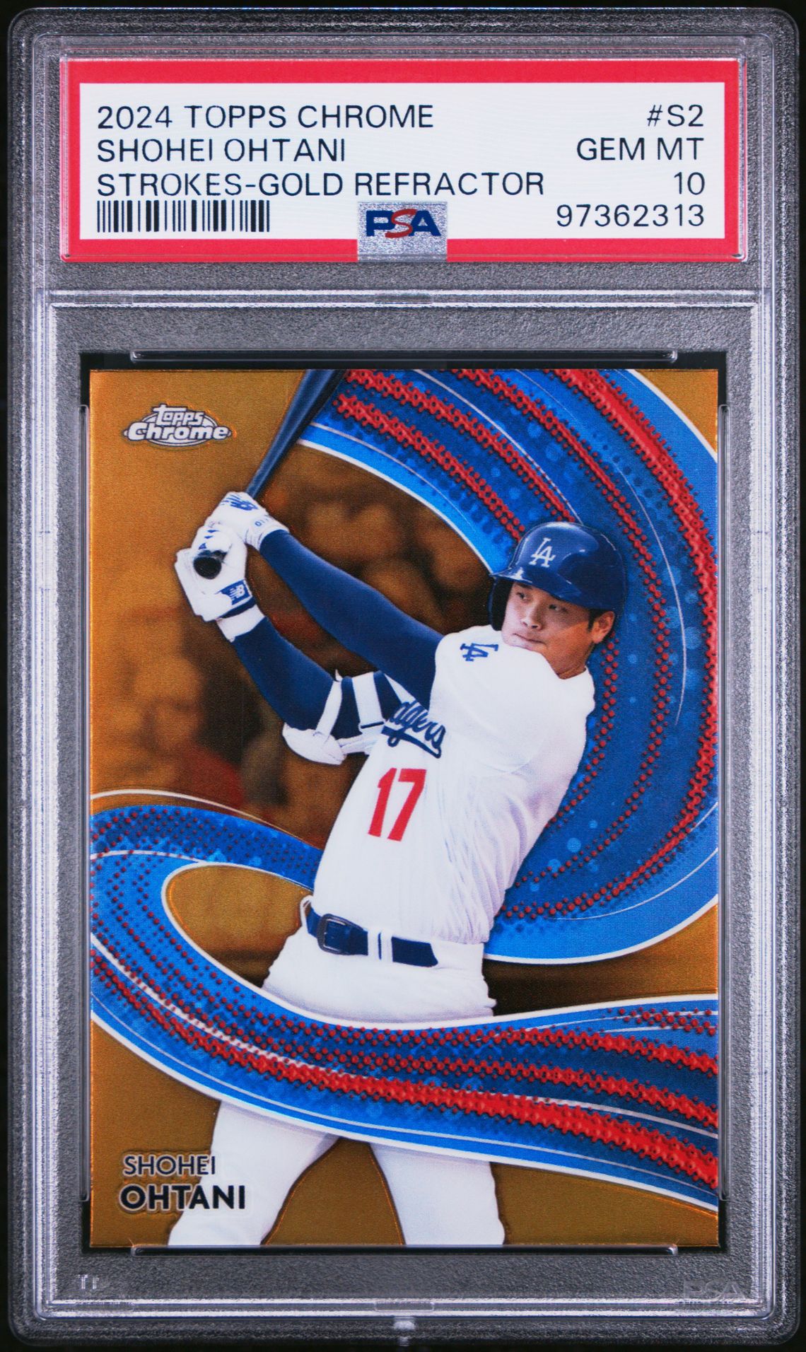2024 Topps Chrome S2 Shohei Ohtani Strokes-Gold Refractor /50