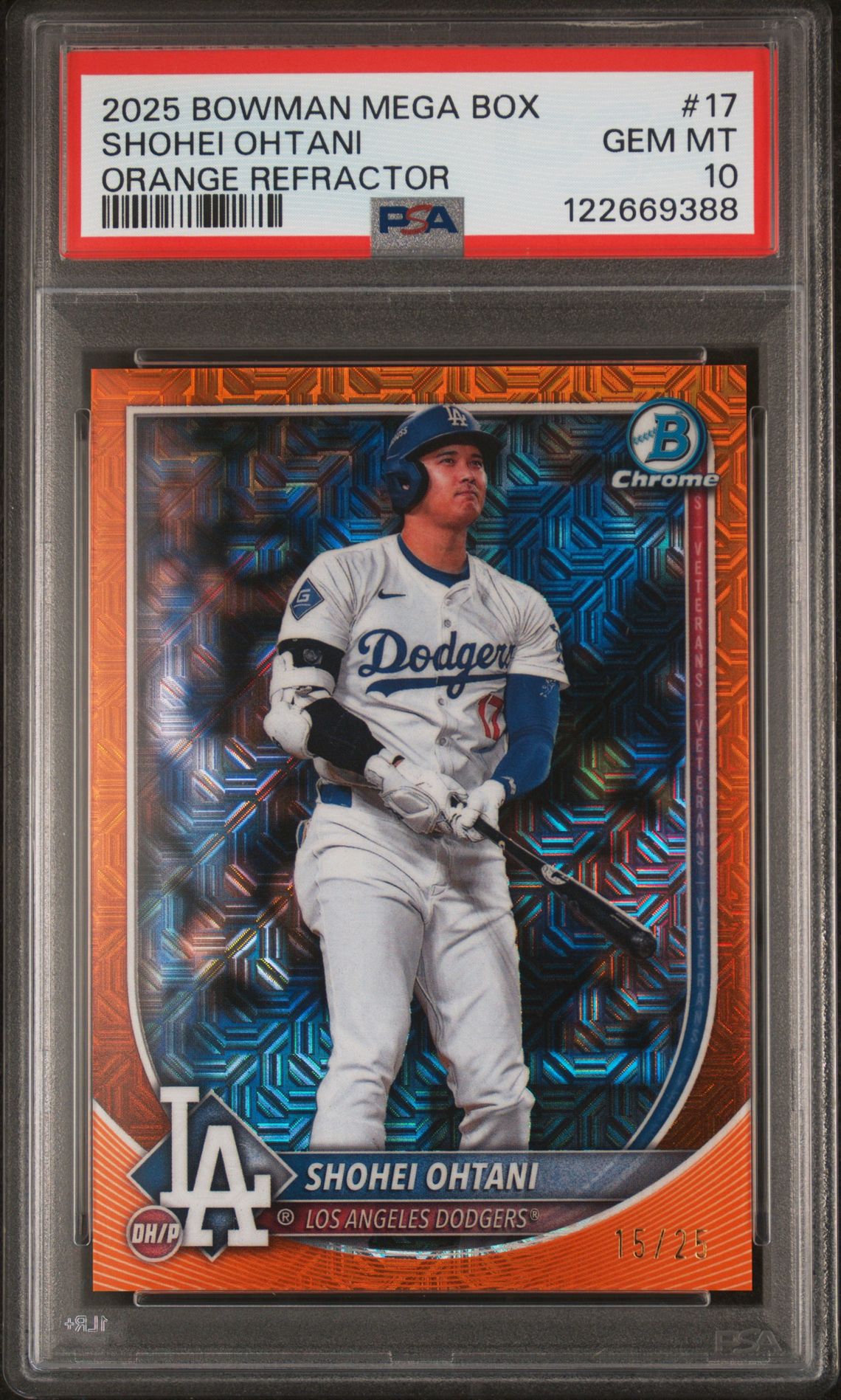 2025 Bowman Mega Box #17 Orange Refractor /25