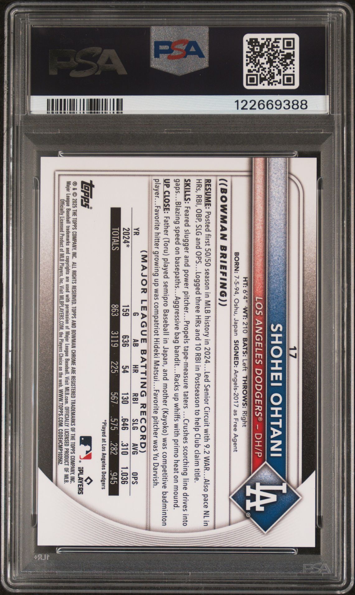 2025 Bowman Mega Box #17 Orange Refractor /25
