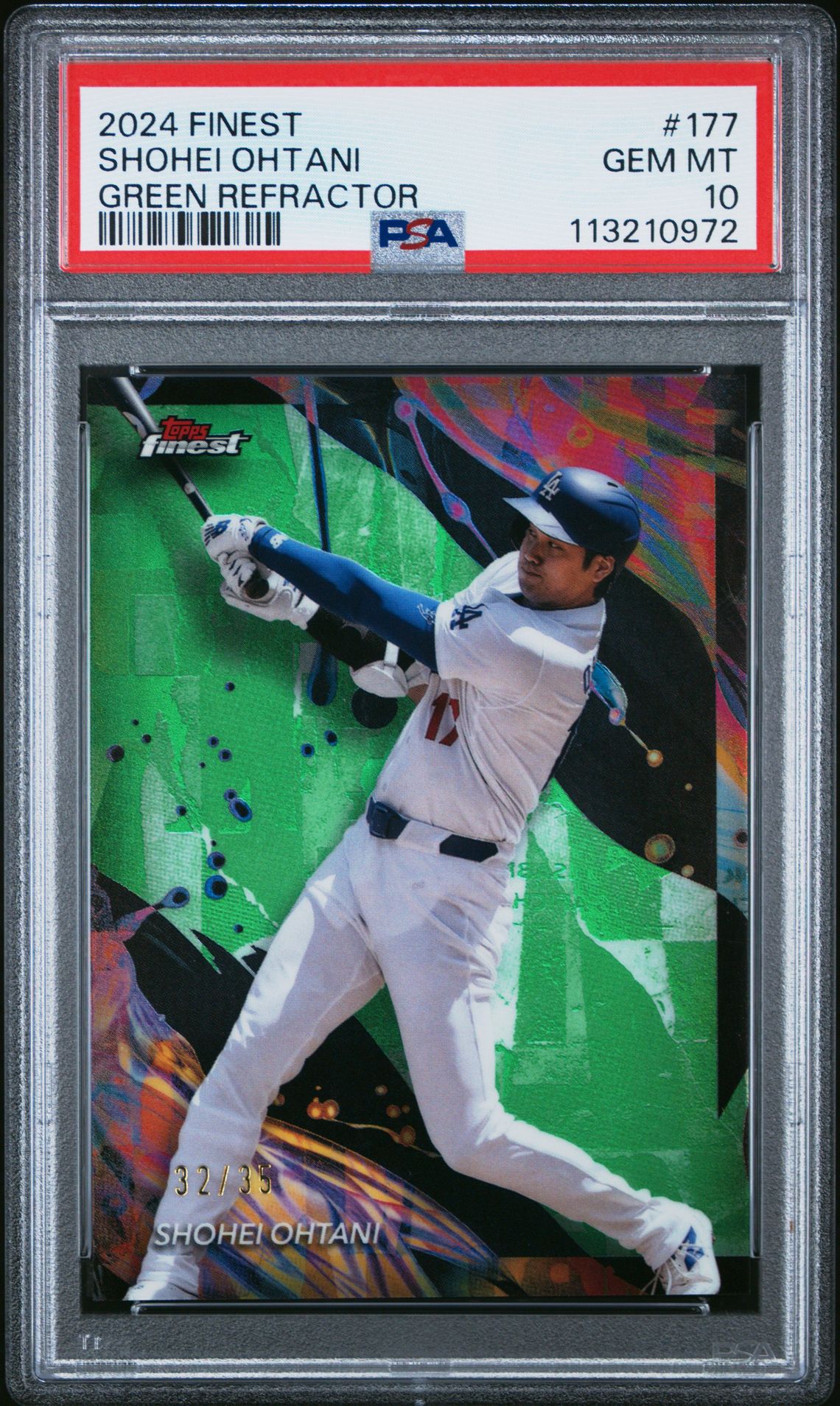 2024 Topps Finest 177 Green Refractor /35