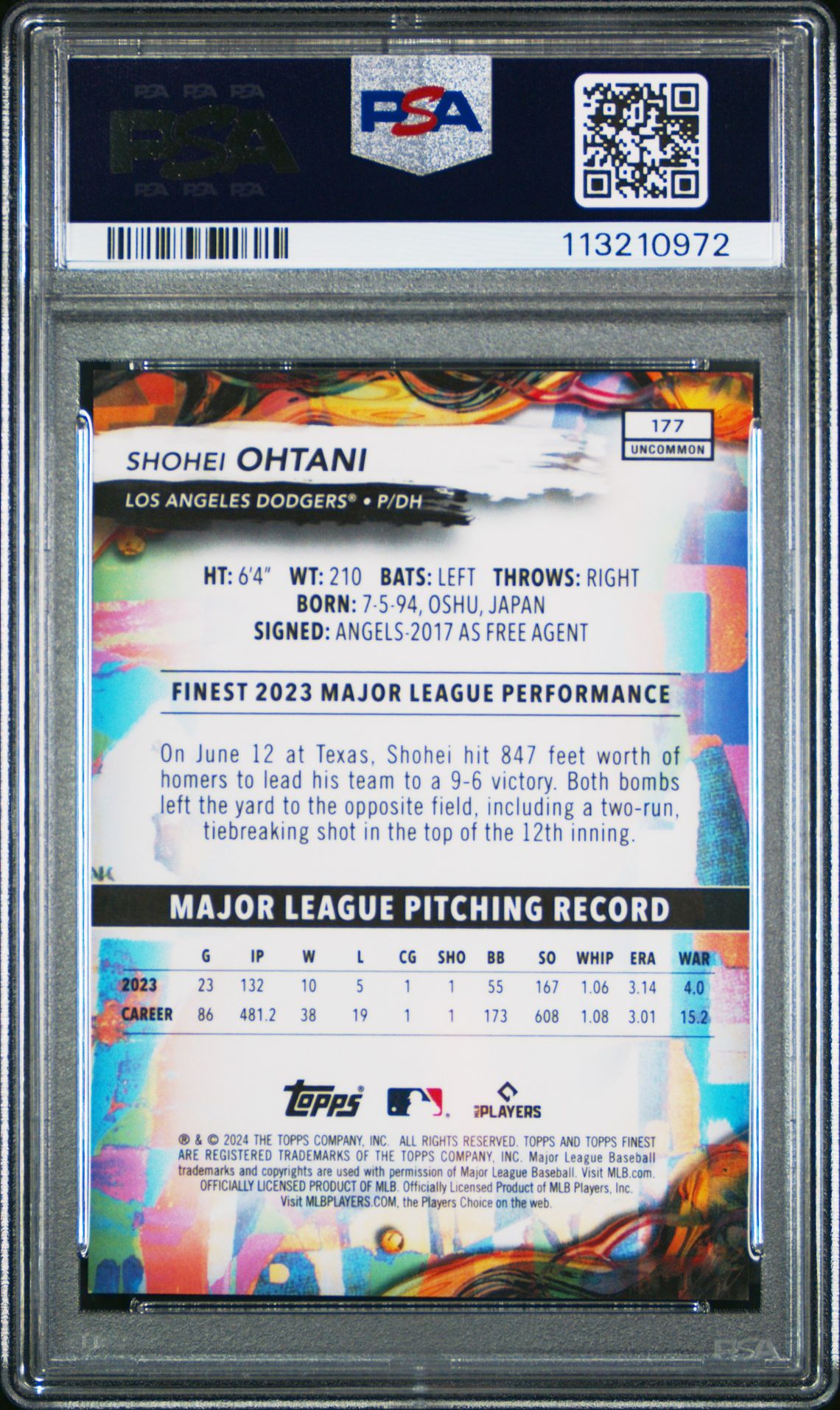 2024 Topps Finest 177 Green Refractor /35