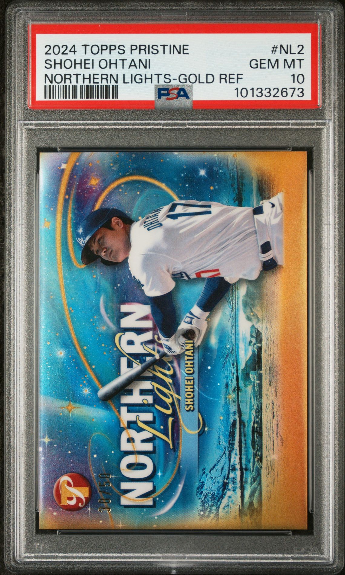 2024 Topps Pristine NL2 Northern Lights Gold Refractor /50