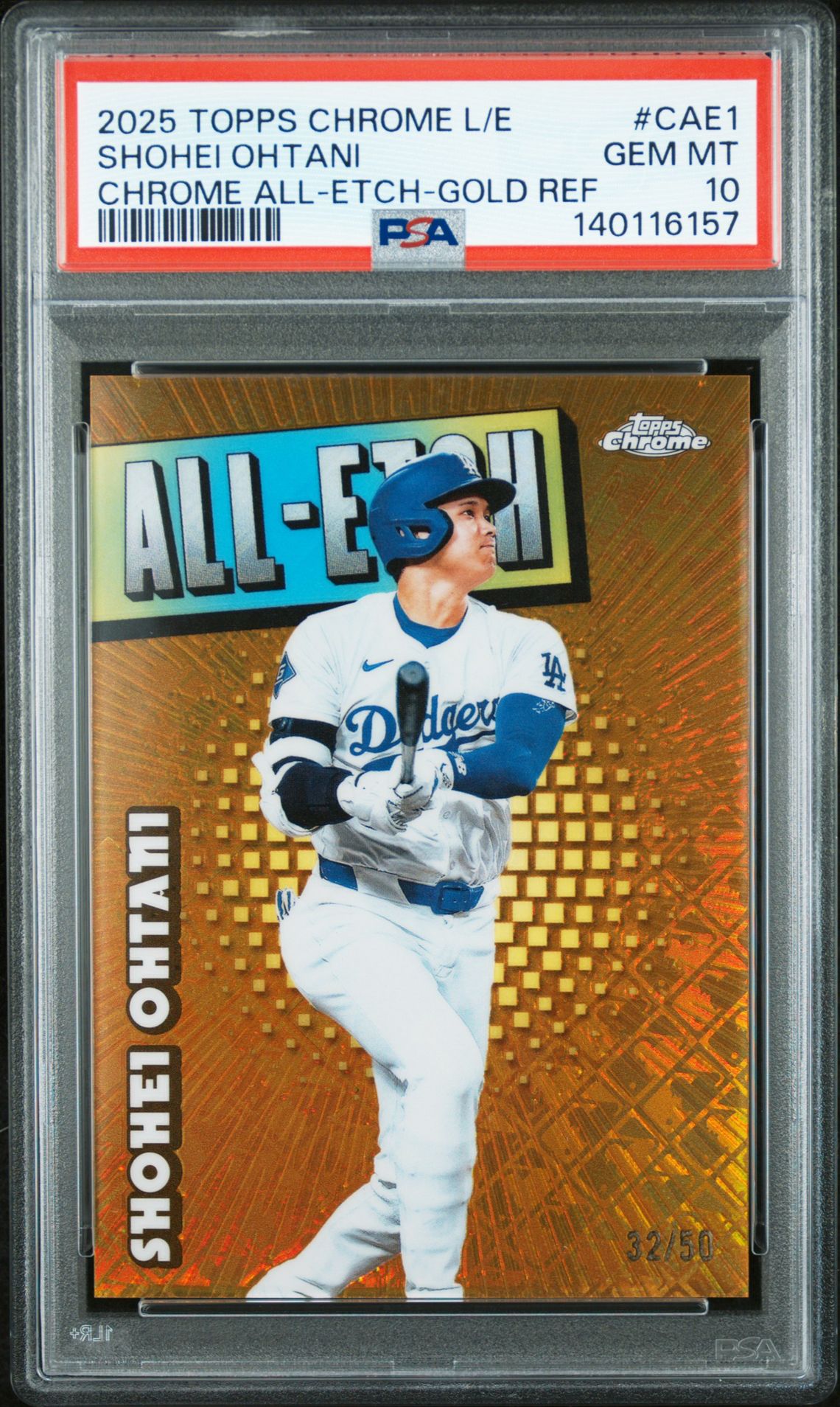 2025 Topps Chrome L/E CAE1 Chrome All-Etch-Gold Ref /50