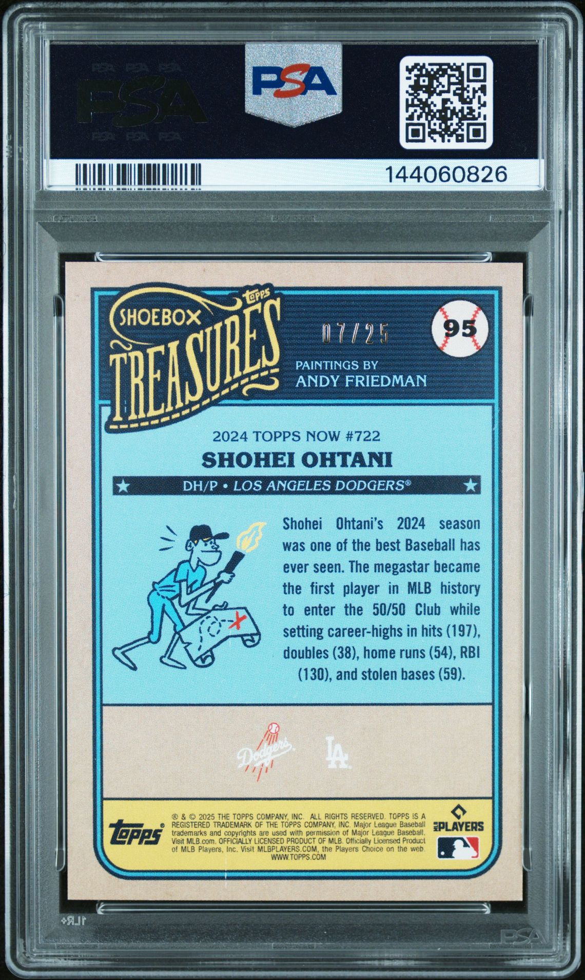 2025 Topps Shoebox Treasures 95 Rainbow Foil /25